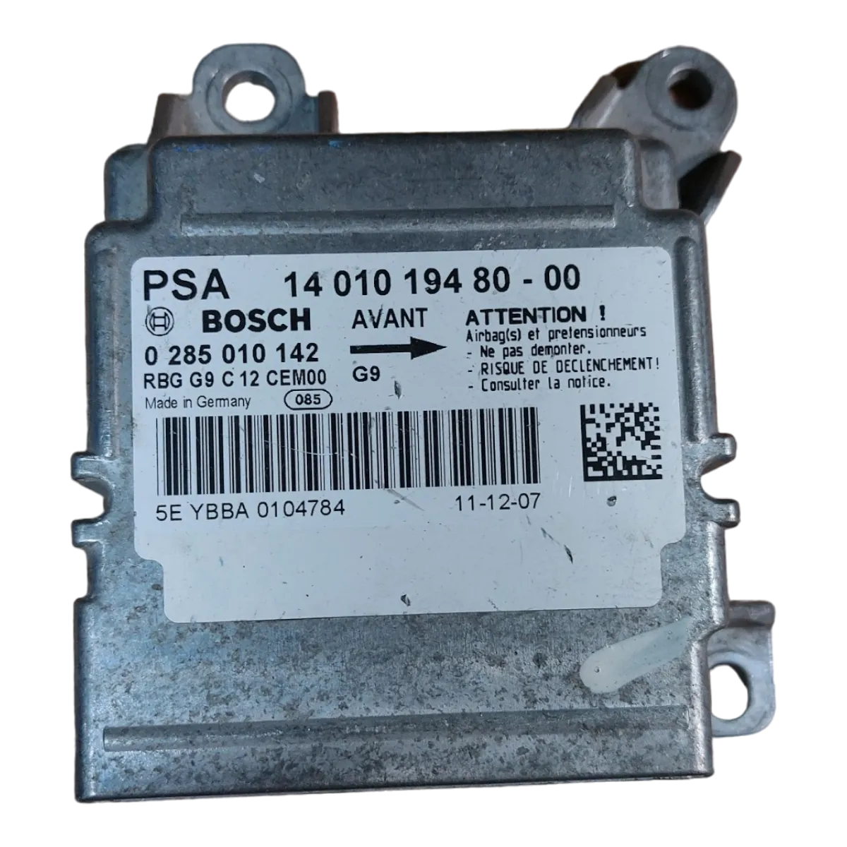 Peugeot Expert III 06-16 centrala airbaga  1401019480   0285010142