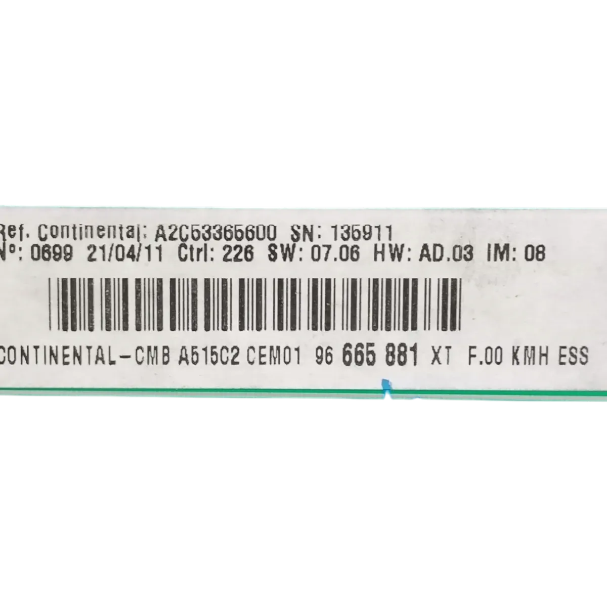 Citroen C3 A51 09-16   kilometar sat/brzinomjer    96665881XT   A2C53365600