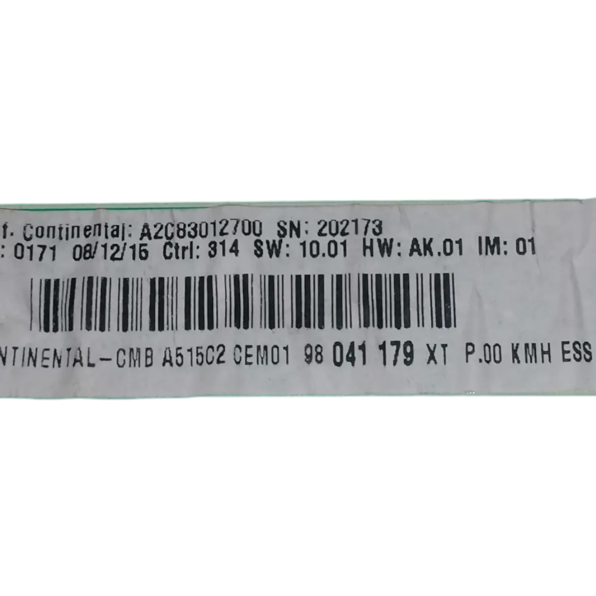 Citroen C3 A51 09-16   kilometar sat/brzinomjer    98041179XT   A2C83012700