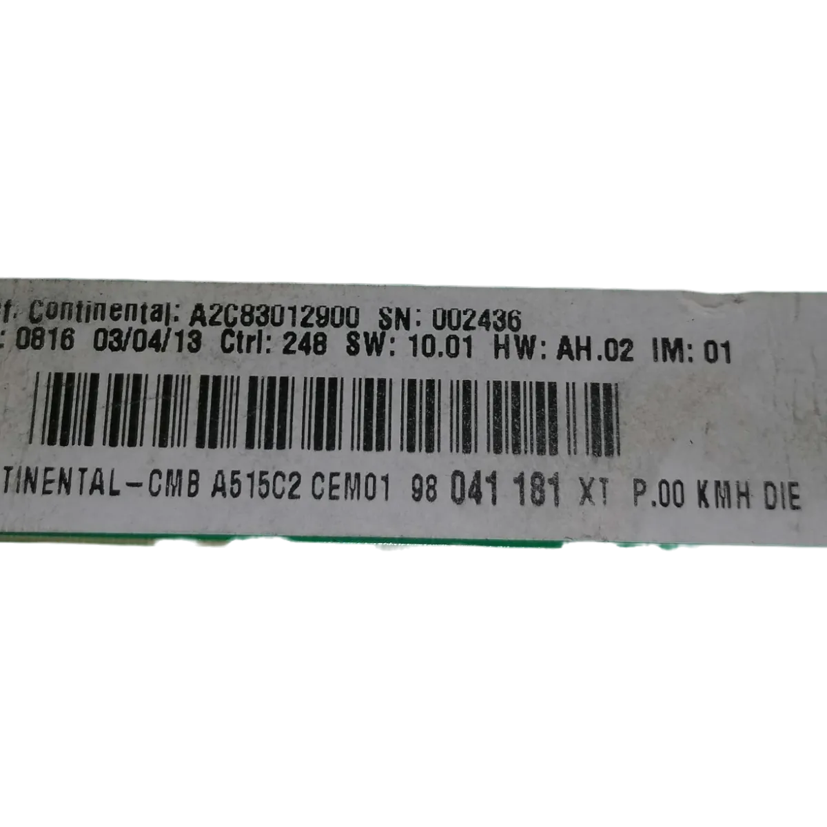 Citroen C3 A51 09-16   kilometar sat/brzinomjer    98041181XT   A2C83012900