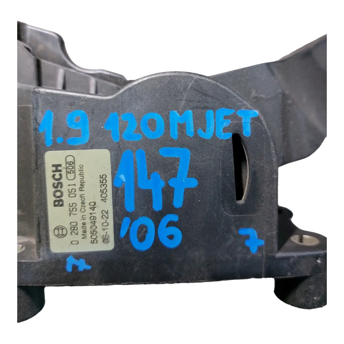 Alfa Romeo  147   01-10  pedala gasa/potenciometar gasa   505049140   0280755051