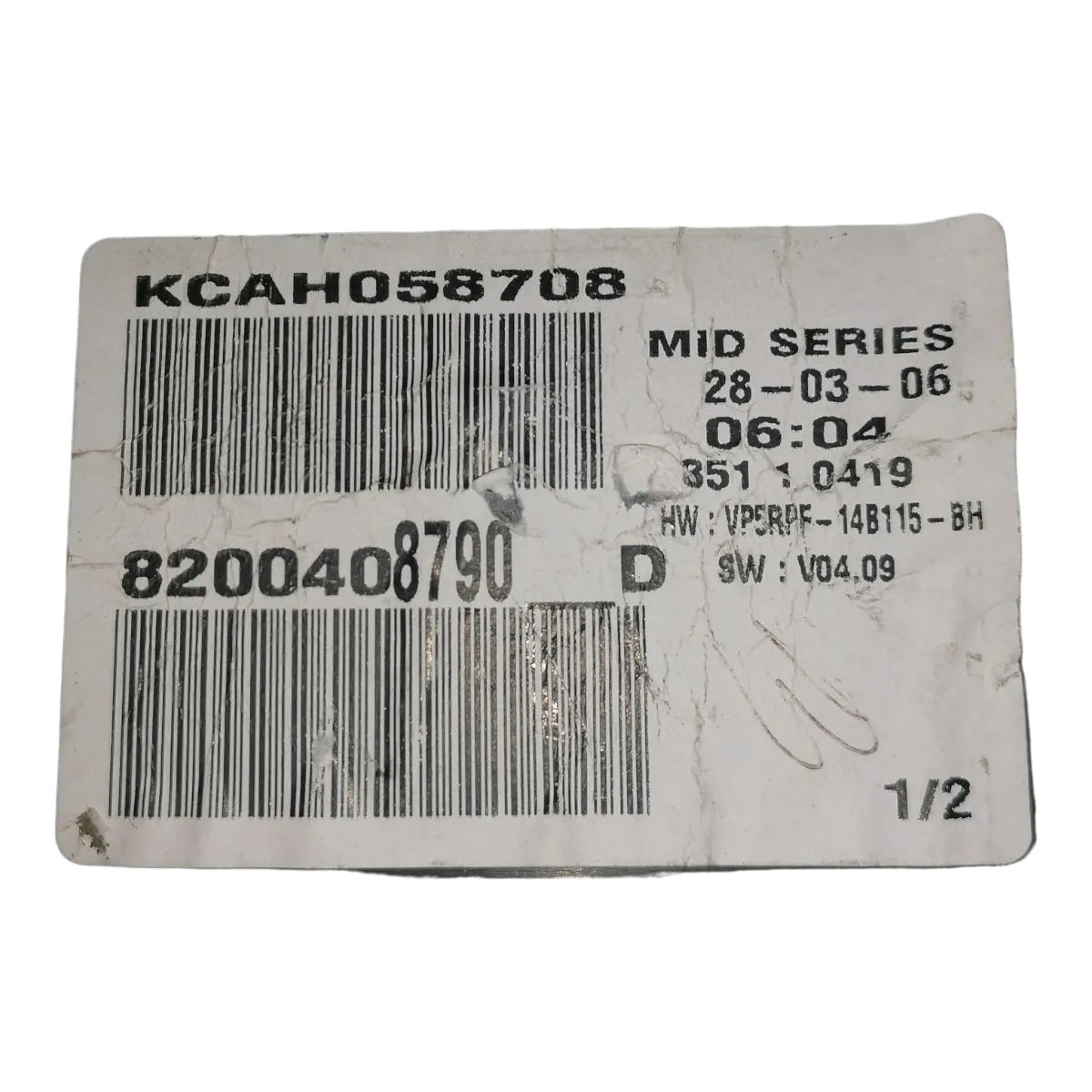 Renault Megane II    02-08   kilometar sat/brzinomjer   8200408790   35110419