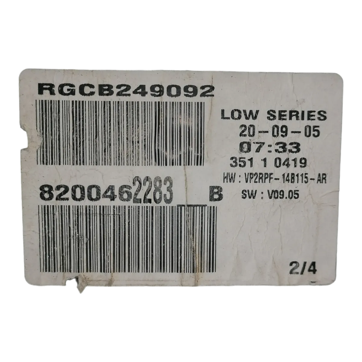 Renault Megane II   02-08   kilometar sat/brzinomjer    8200462283   35110419