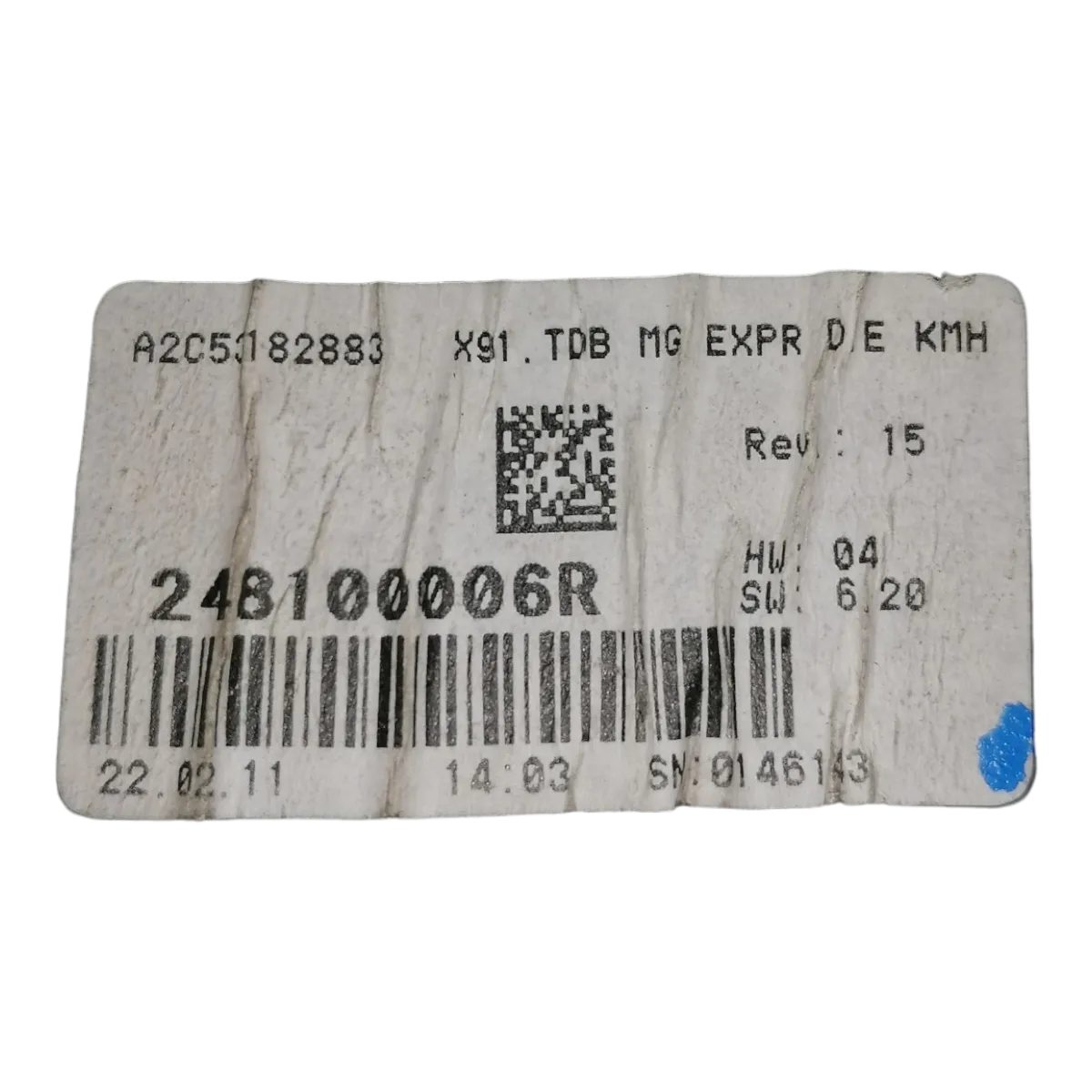 Renault Laguna III  07-15   kilometar sat/brzinomjer    248100006R   A2C53182883