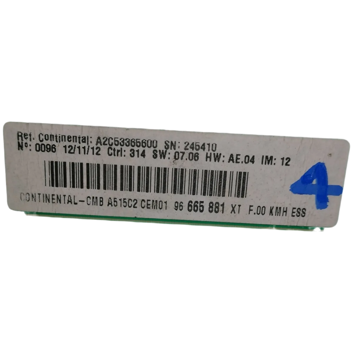 Citroen C3 A51 09-16   kilometar sat/brzinomjer    96665881XT   A2C53365600