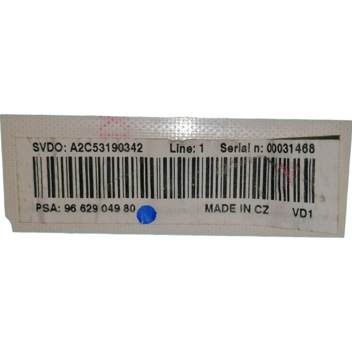 Peugeot 207 06-15  kilometar sat/brzinomjer  9662904980   A2C53190342
