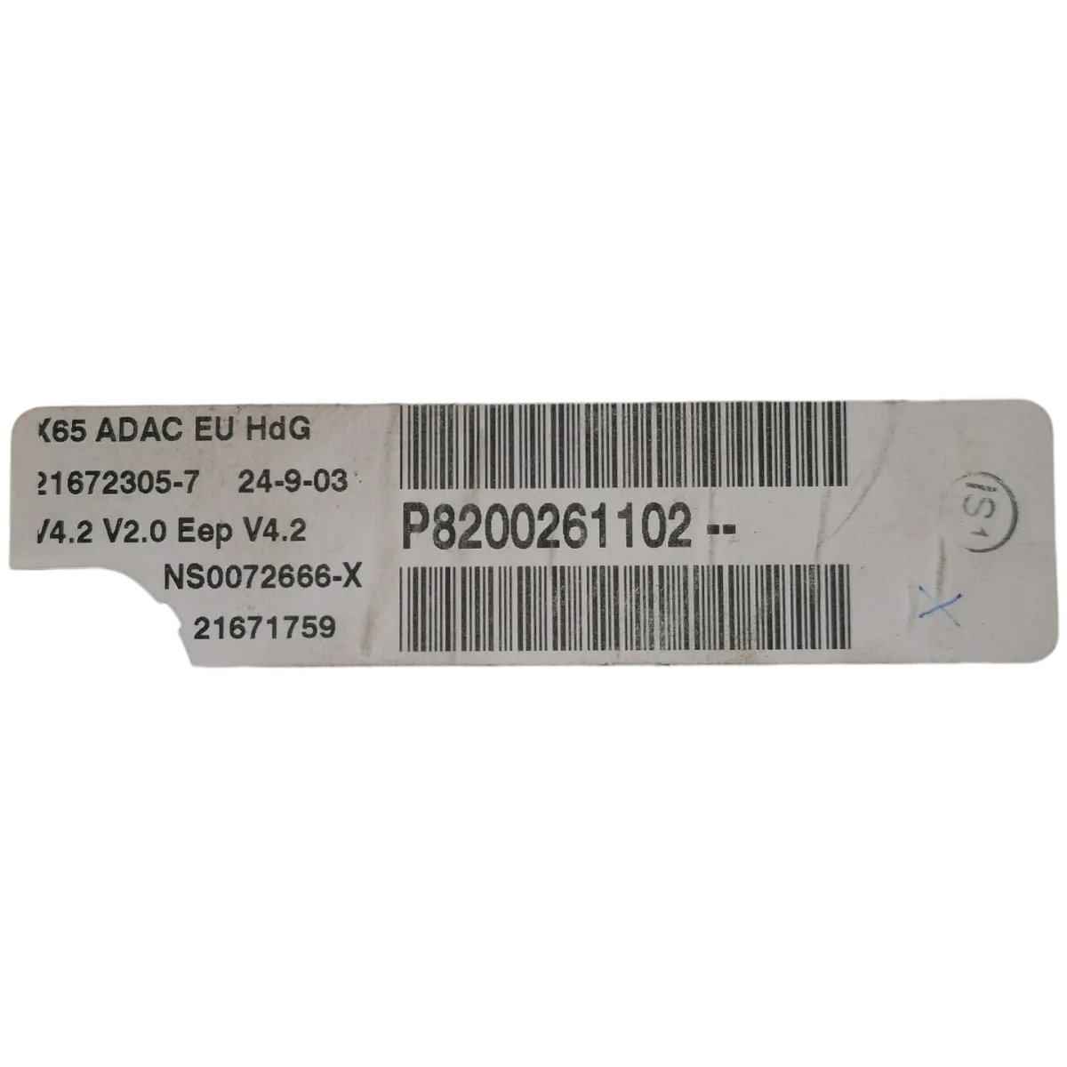 Renault Clio II   98-12   kilometar sat/brzinomjer    8200261102  216723057  21671759