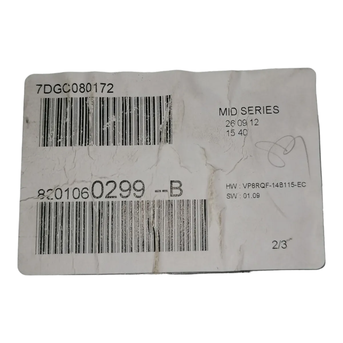 Renault Clio III   05-12   kilometar sat/brzinomjer    8201060299