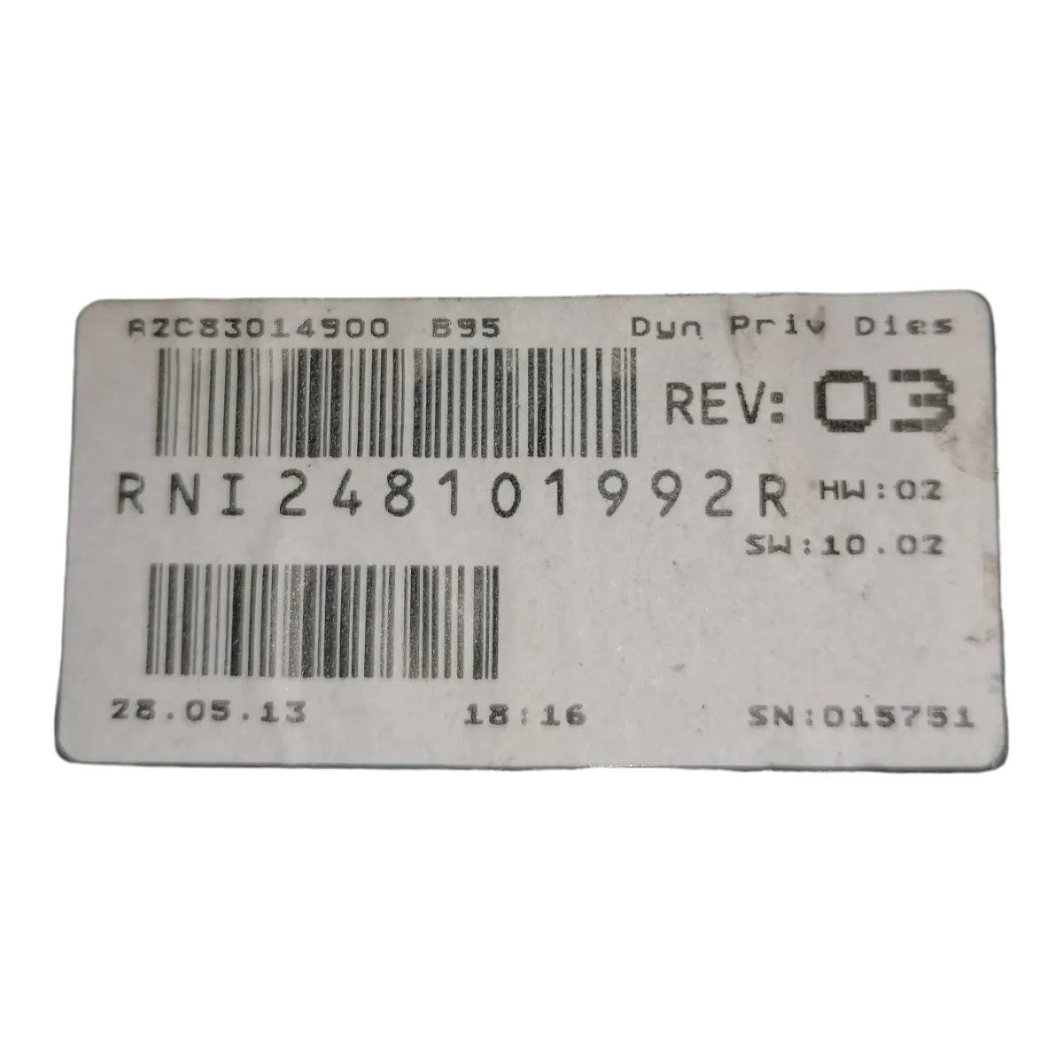 Renault Megane III  08-16   kilometar sat/brzinomjer    248101992R   A2C83014900
