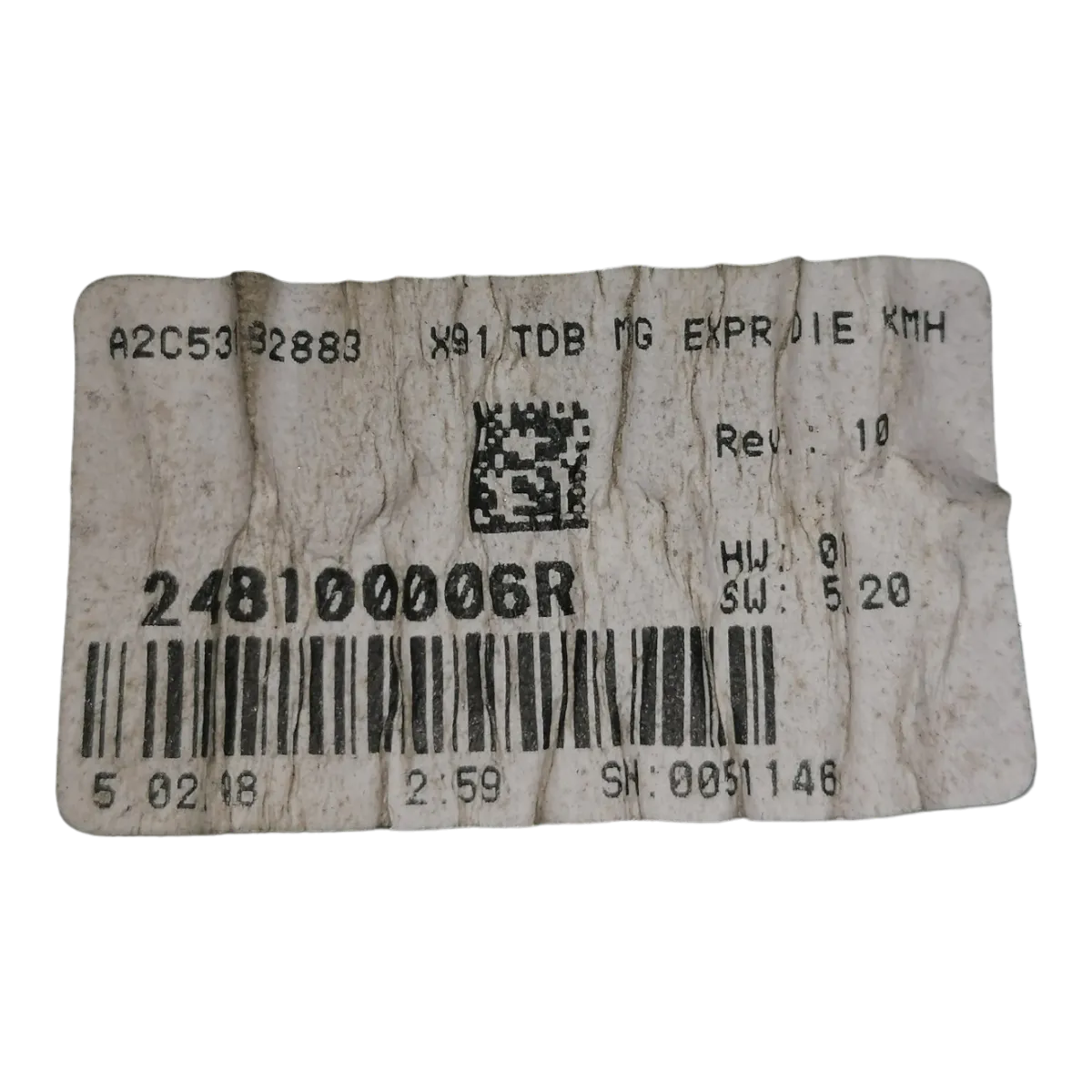 Renault Laguna III  07-15   kilometar sat/brzinomjer   248100006R   A2C53182883