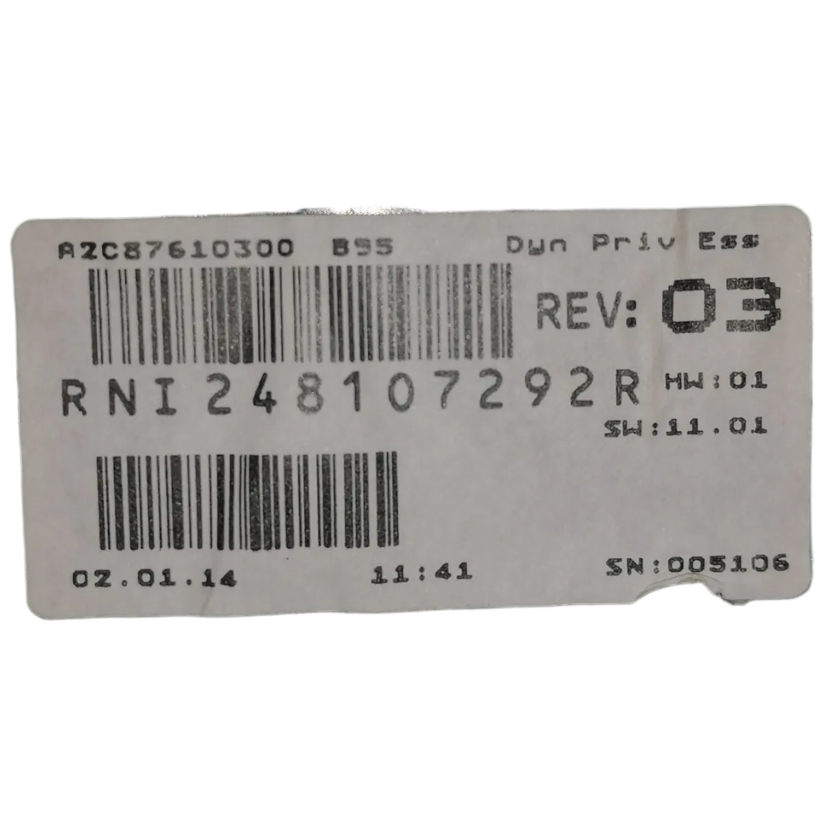 Renault Megane III  08-16   kilometar sat/brzinomjer    248107292R   A2C87610300