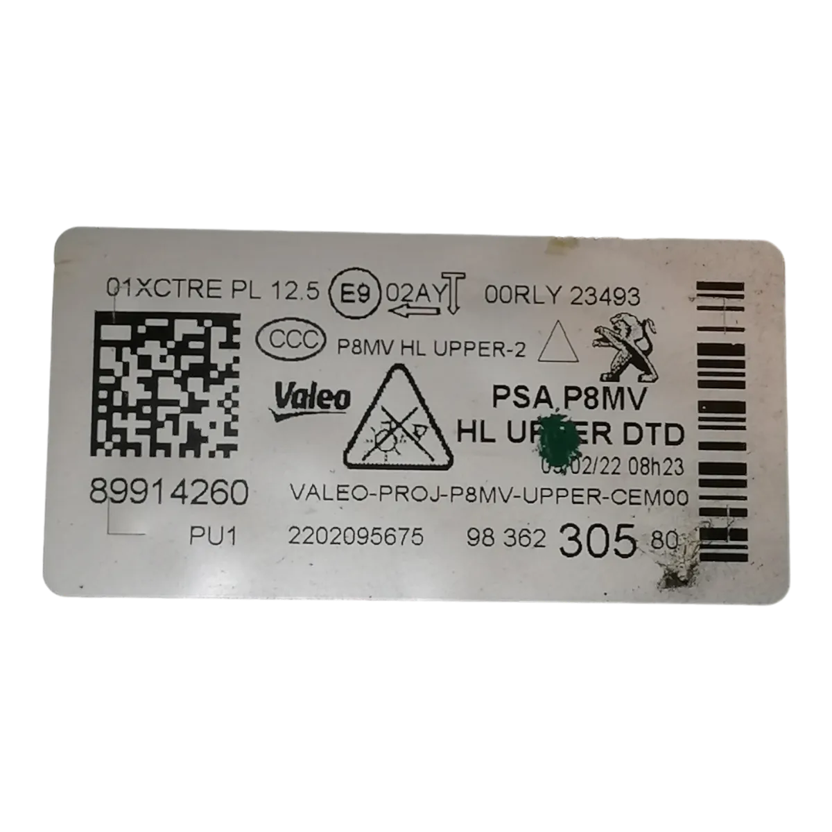 Peugeot 5008   09-16   LED far prednji desni     9836230580