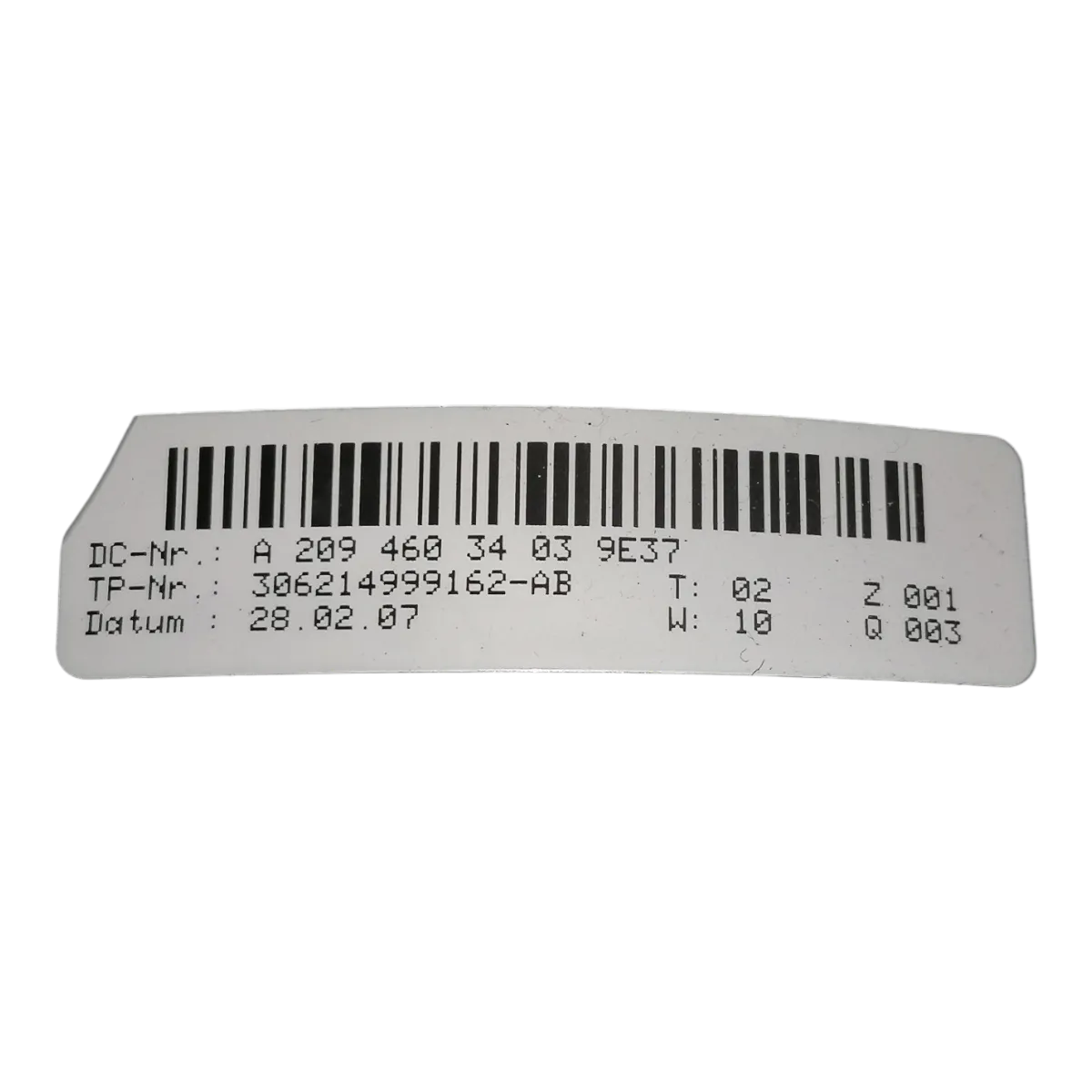 Mercedes-Benz   E-CLASS  W211  02-09   volan/obruč volana    A2094603403   306214860