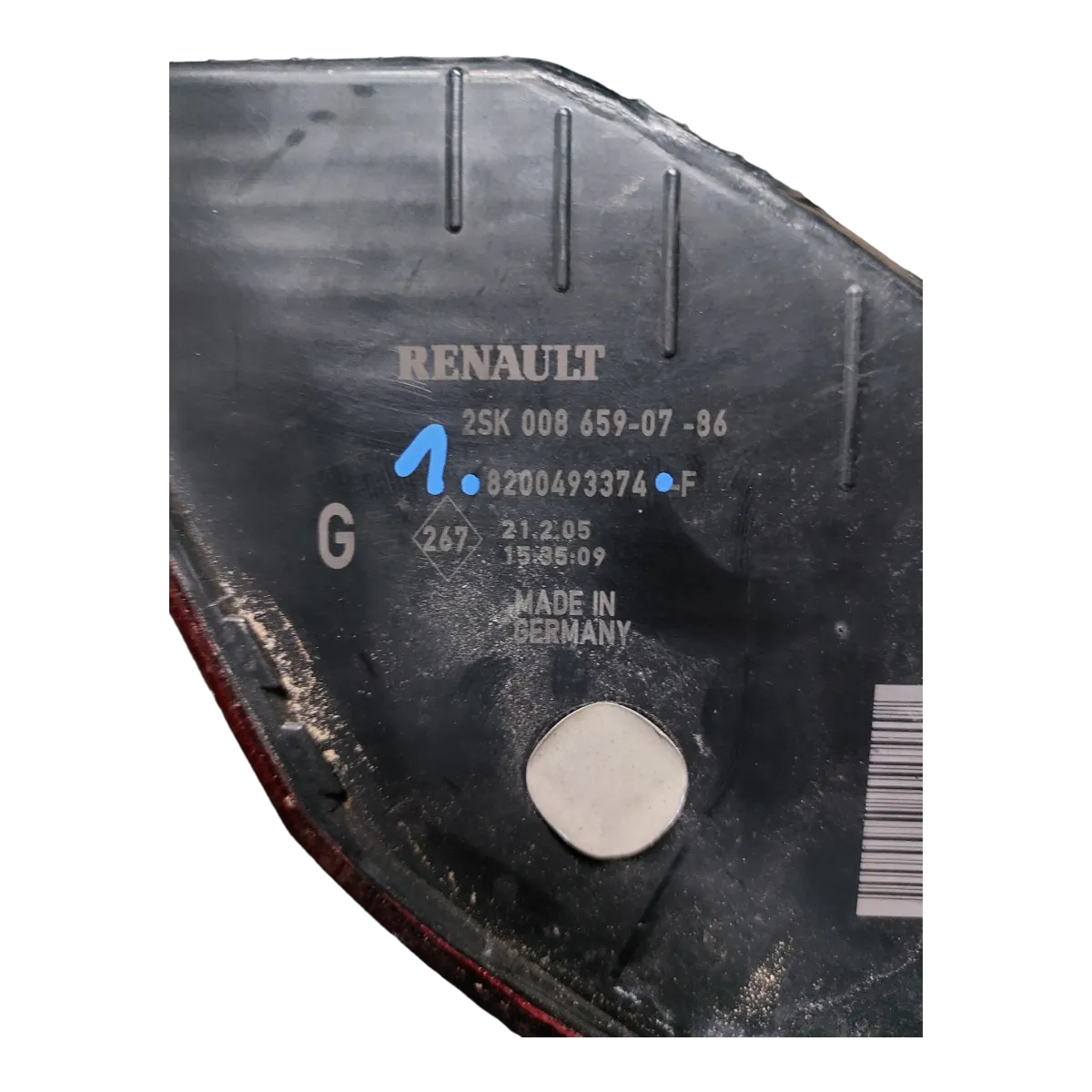 Renault Scenic II  03-06  lampa zadnja  lijeva   8200493374