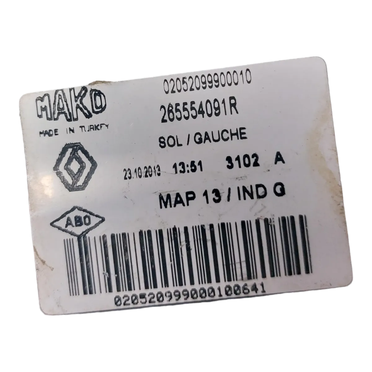 Renault Clio IV 12-20 lampa zadnja lijeva vanjska  265554091R     OŠTEĆENA