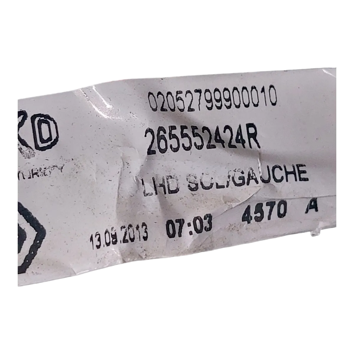 Renault Clio IV 12-16 lampa zadnja lijeva unutarnja 265552424R