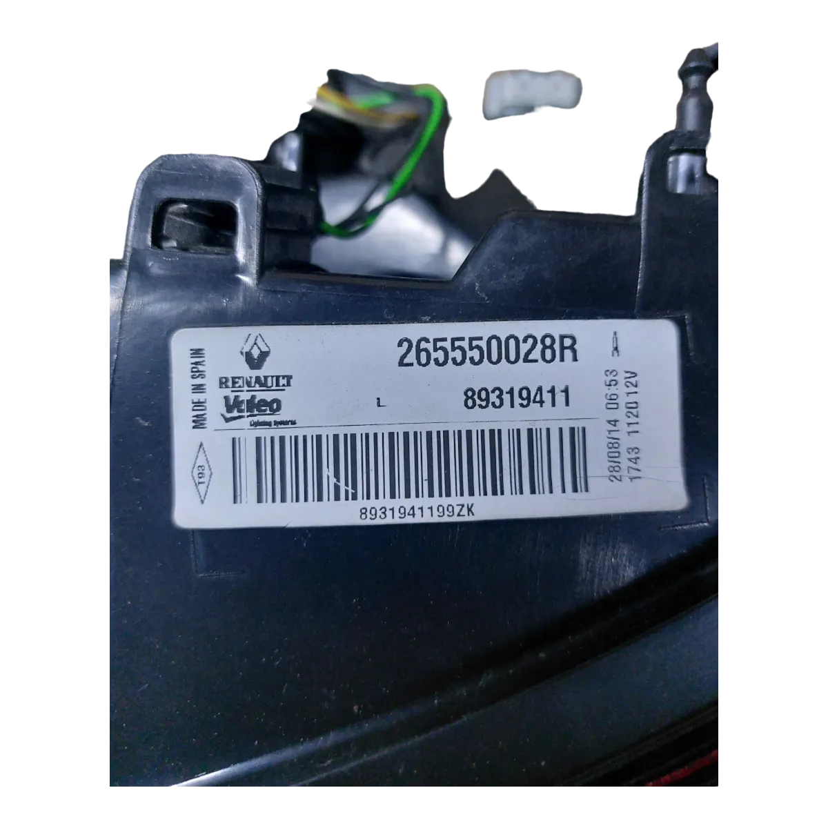 Renault Megane III  karavan 08-16  lampa zadnja  lijeva  unutarnja   265550028R