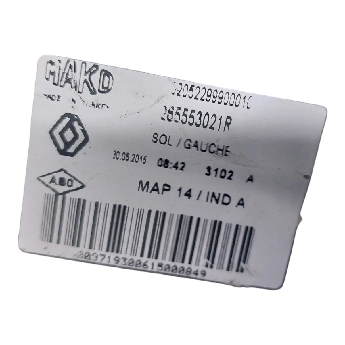 Renault Clio IV 12-16 lampa zadnja lijeva vanjska  265553021R