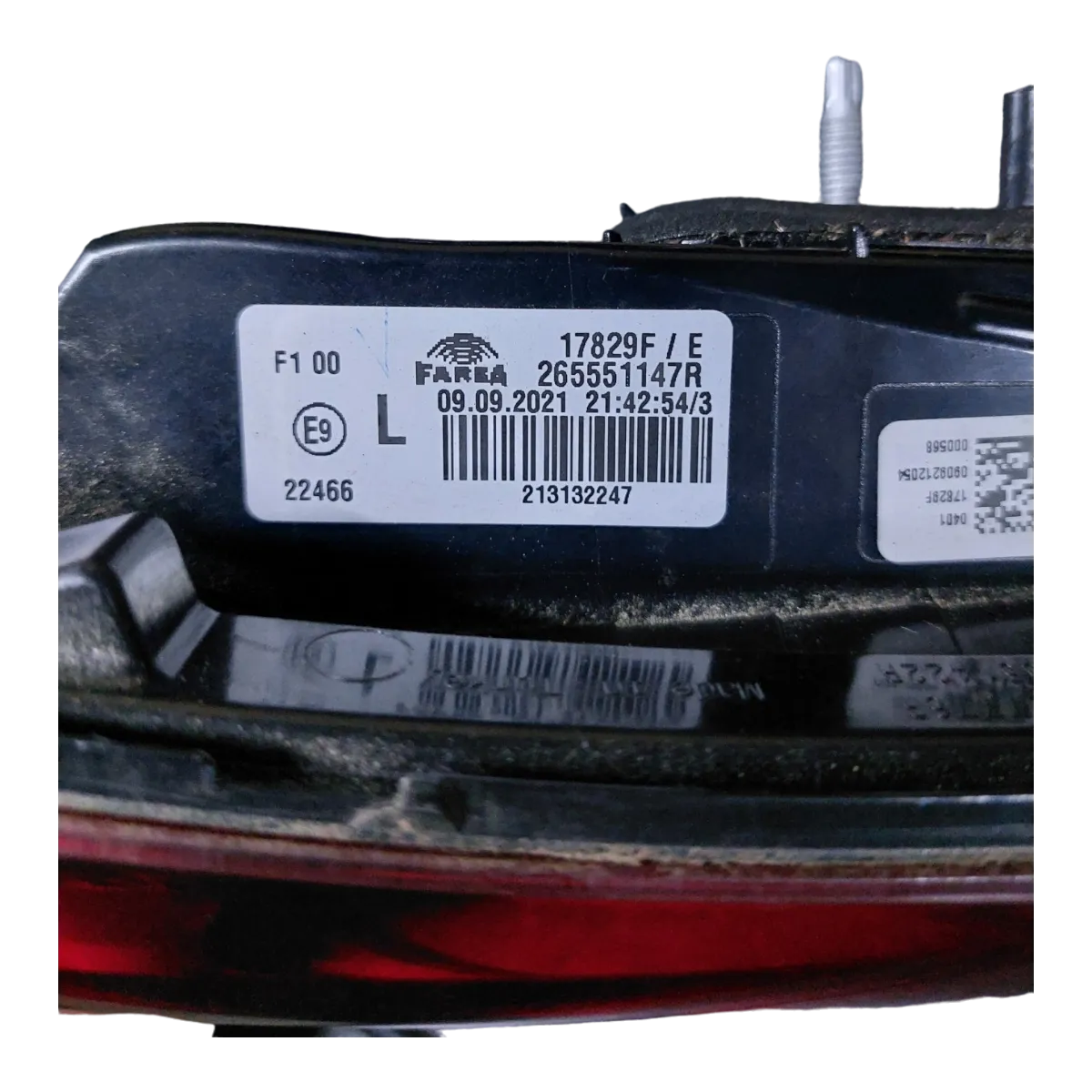 Renault Clio V   19-     lampa zadnja lijeva  unutarnja   265551147R