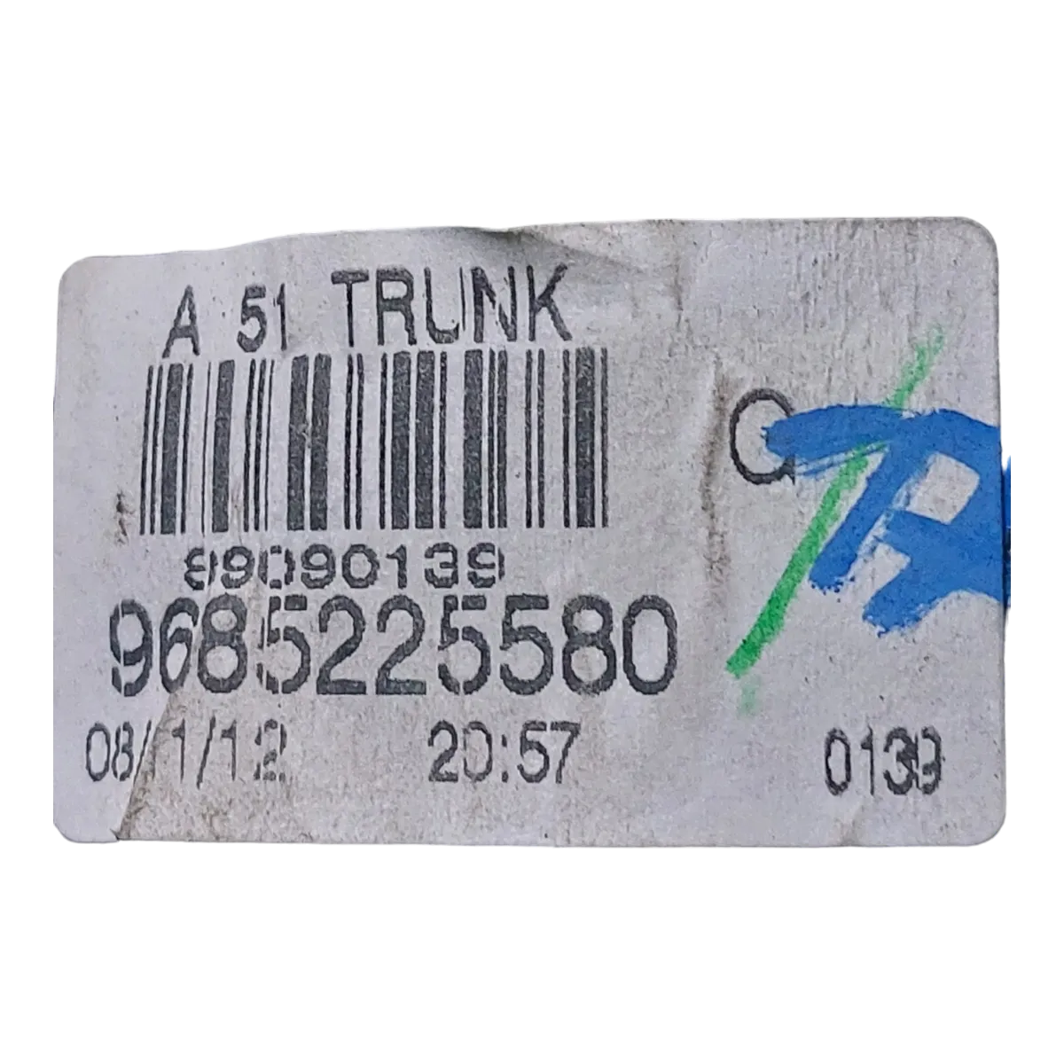 Citroen C3 A51 09-13  lampa zadnja lijeva  unutarnja  9685225580