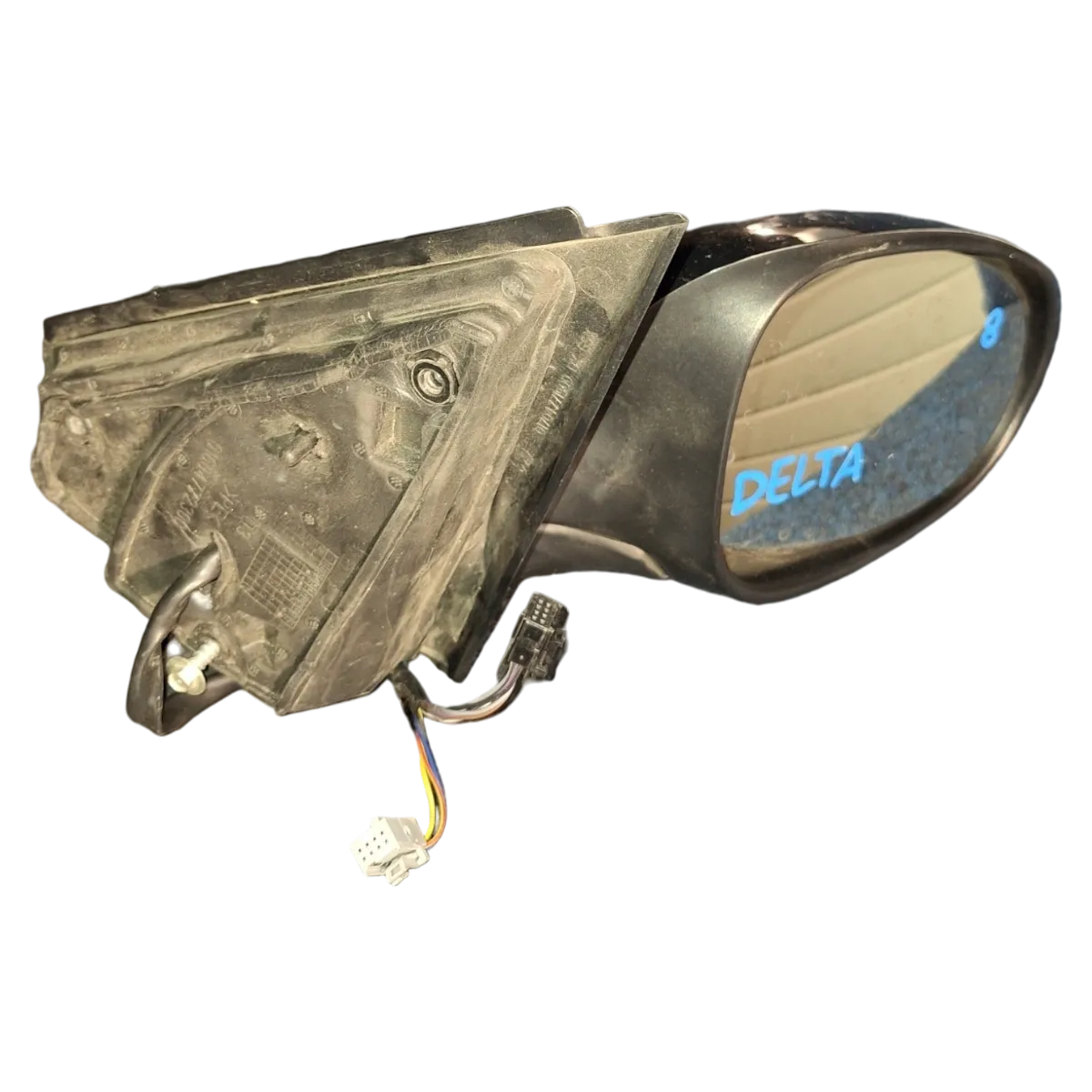 Lancia Delta  08-14   retrovizor/ ogledalo desni   2 x jack 735598022  ( 1x pinova, 1x4 pinova  )