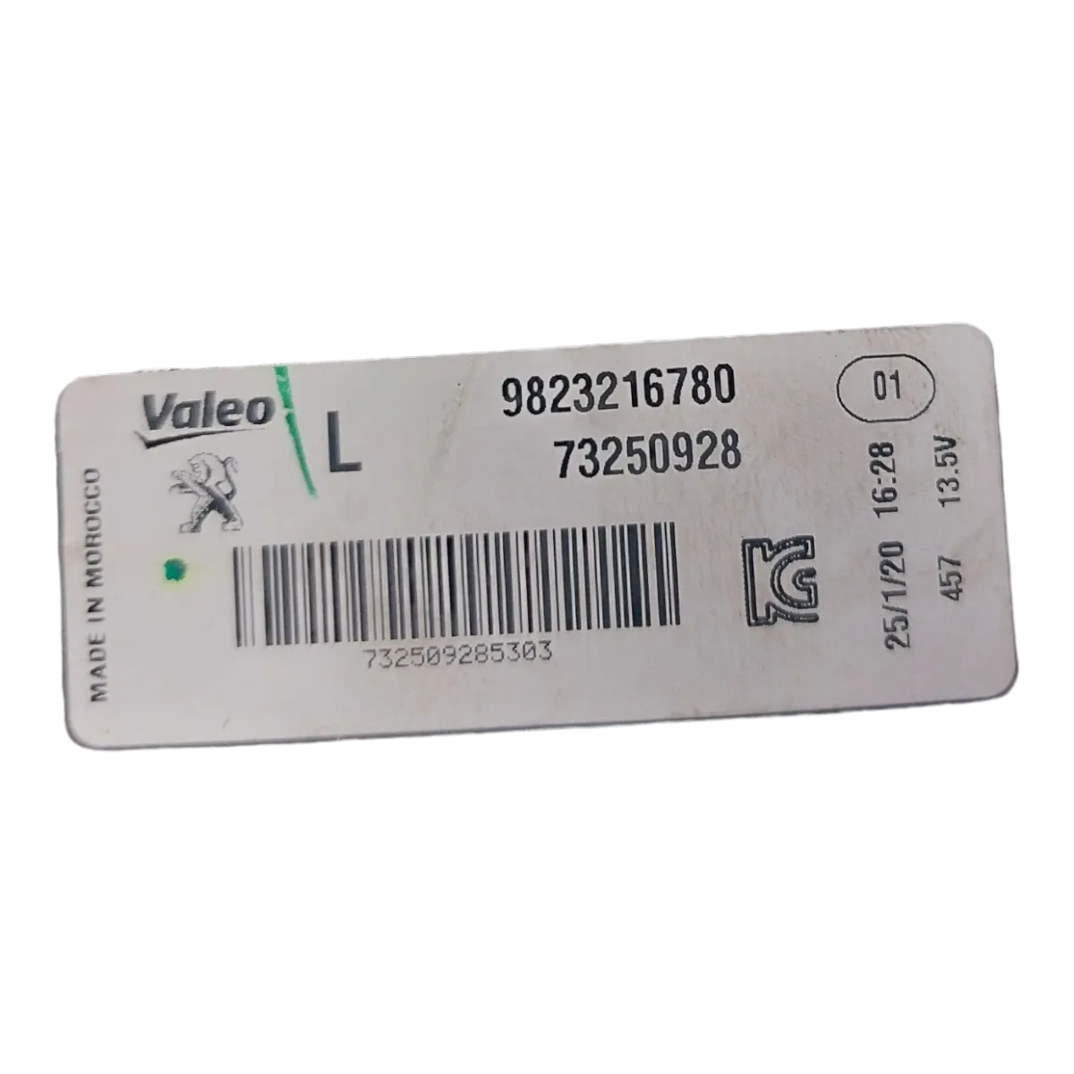 Peugeot 208 P21E 19-23 lampa zadnja lijeva vanjska 9823216780