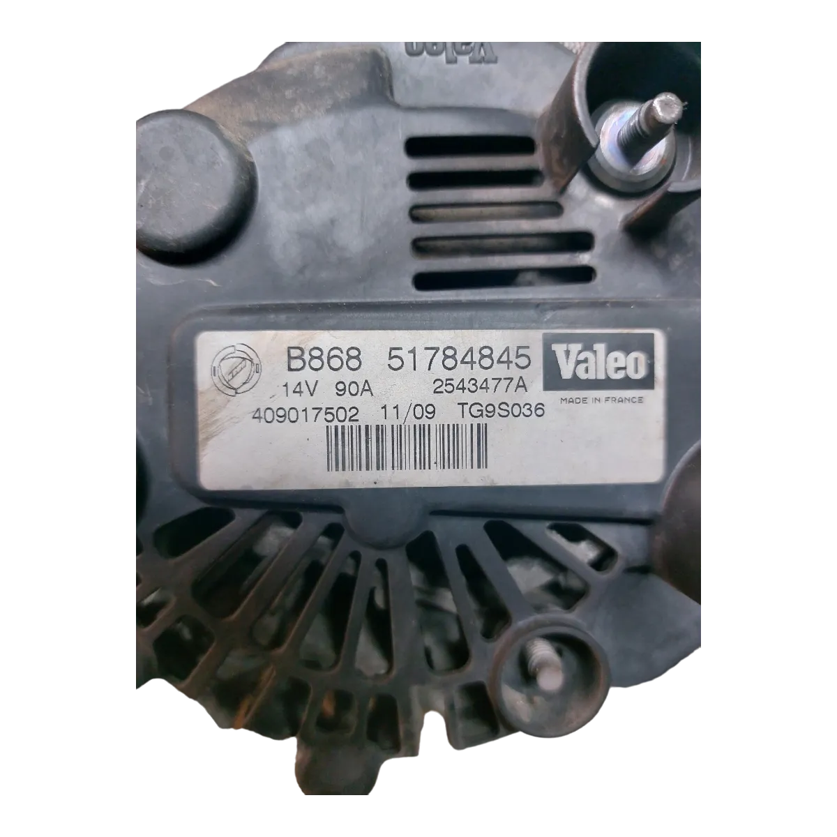 Fiat Panda II 1.3 JTD  euro IV  75KS  03-12  alternator 51784845  TG9S036