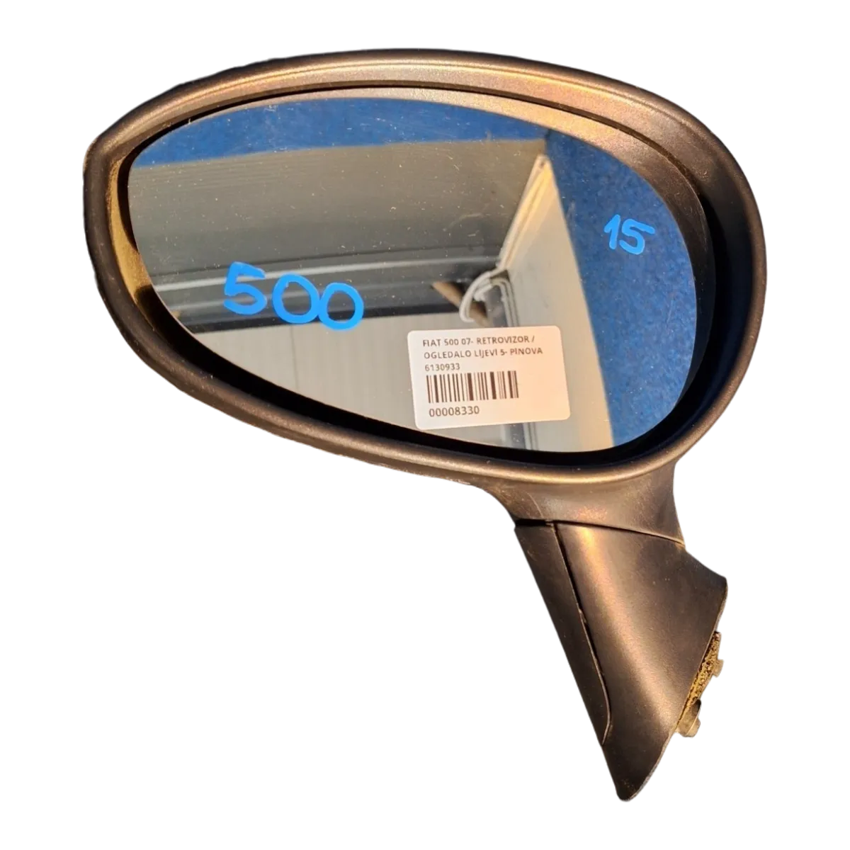 Fiat 500 07- retrovizor / ogledalo lijevi 5- pinova    6130933