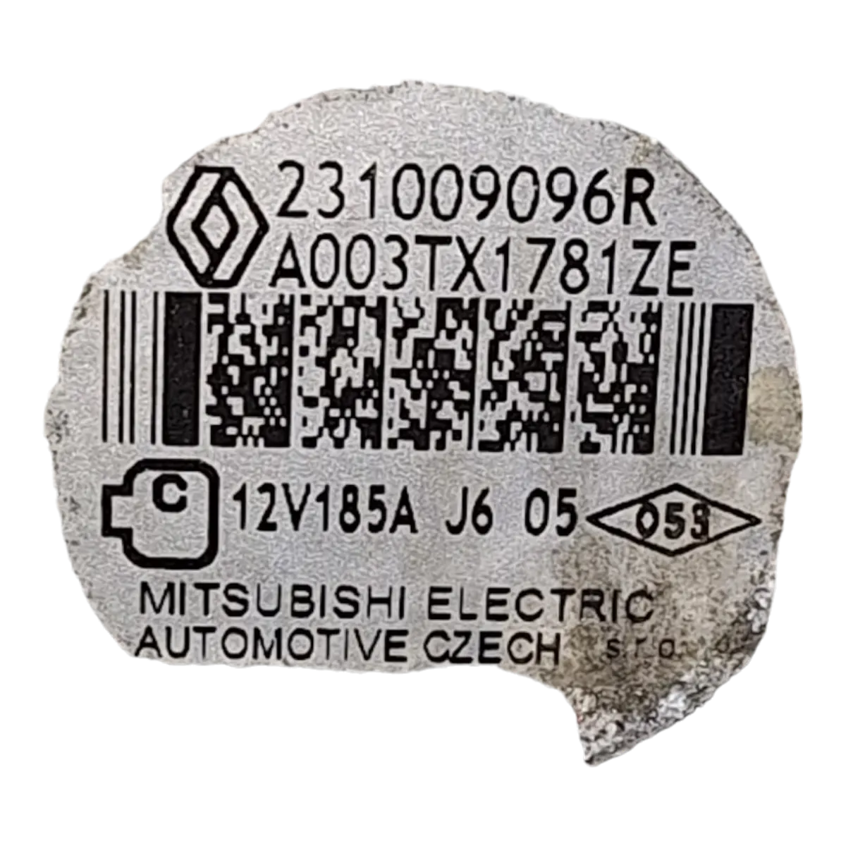 Renault Kadjar   1.6 DCI  15-22    alternator   231009096R   A003TX1781ZE