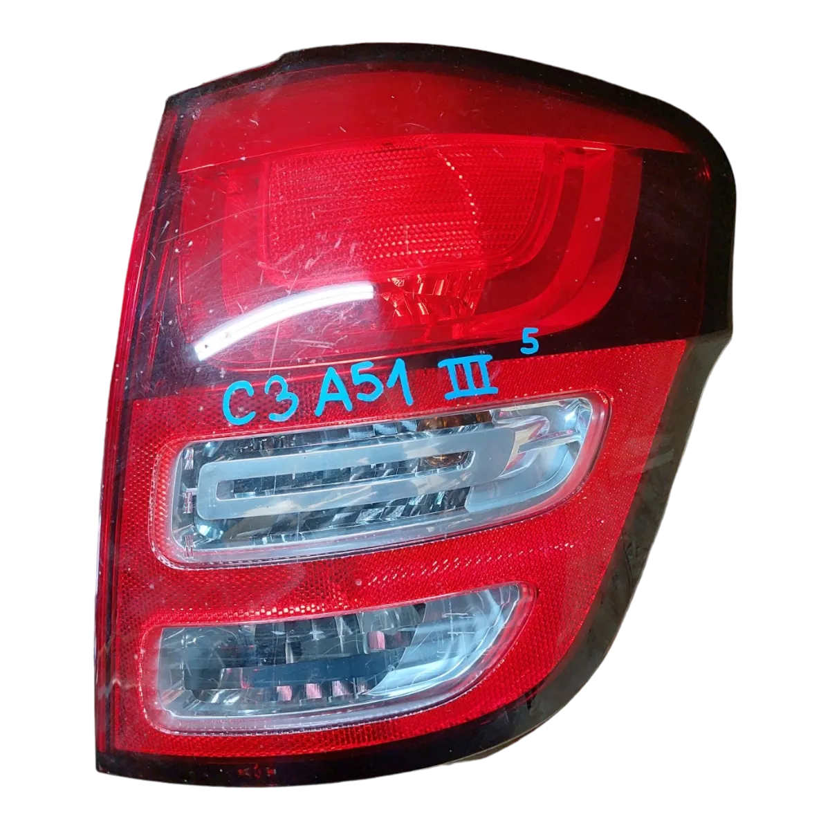 Citroen C3 A51 09-13 lampa zadnja desna vanjska  9673805280