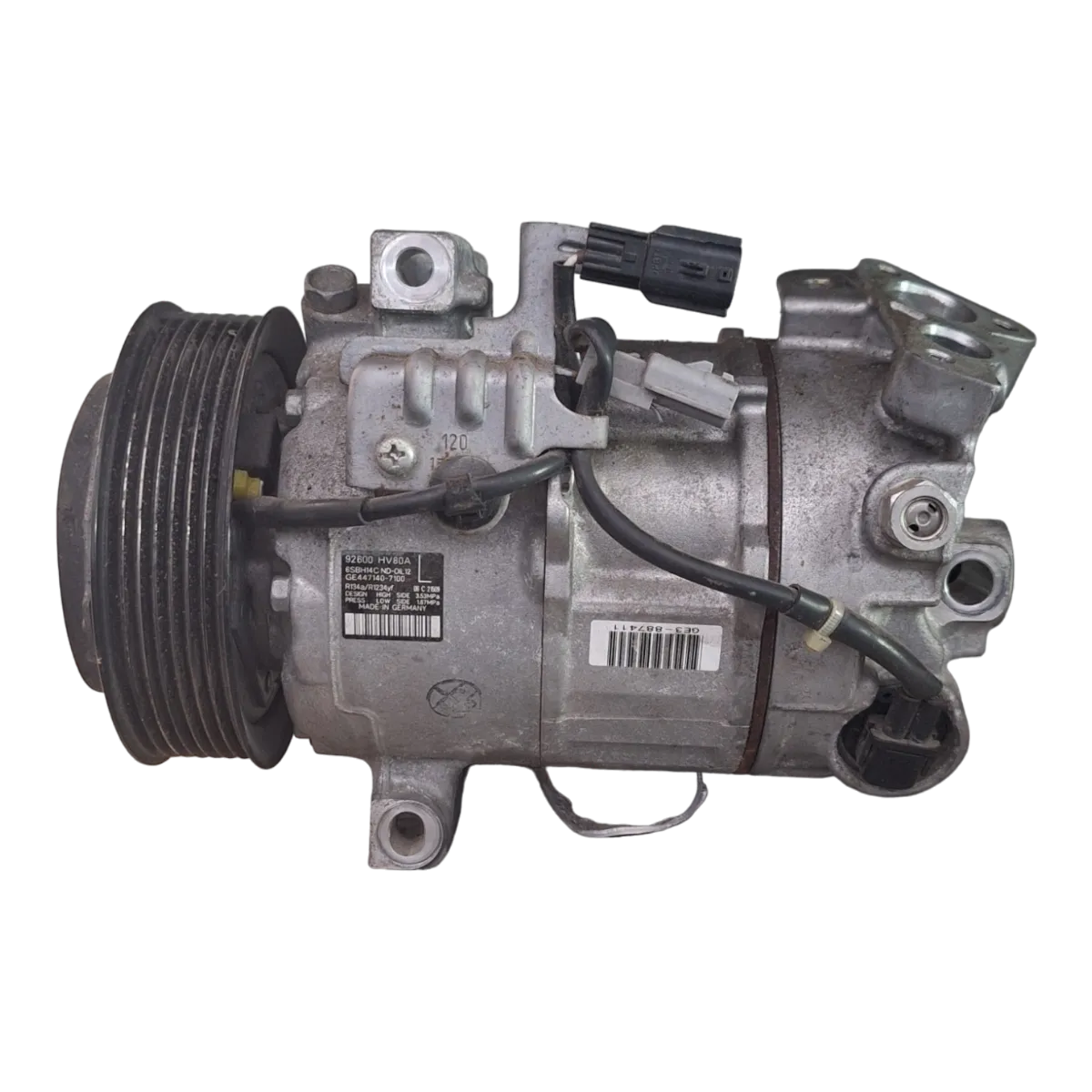 Nissan Qashqai  1.3 TCE  13-21  kompresor klime    92600HV80A   6SBH14C   GE4471407100