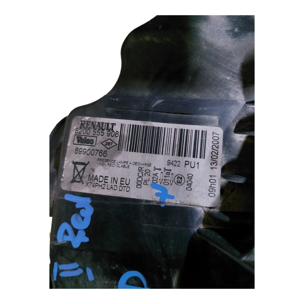 Renault Laguna II hatchback facelift 05-07    far prednji desni   8200555906