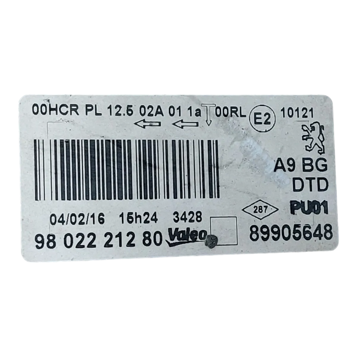Peugeot 208  12-17   far prednji desni   9802221280     puknuti nosači  2kom
