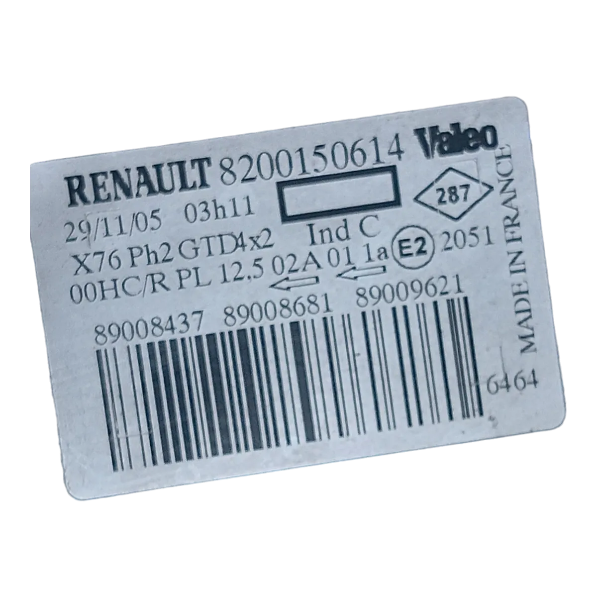 Renault Kangoo  facelift  03-09 far prednji lijevi  8200150614