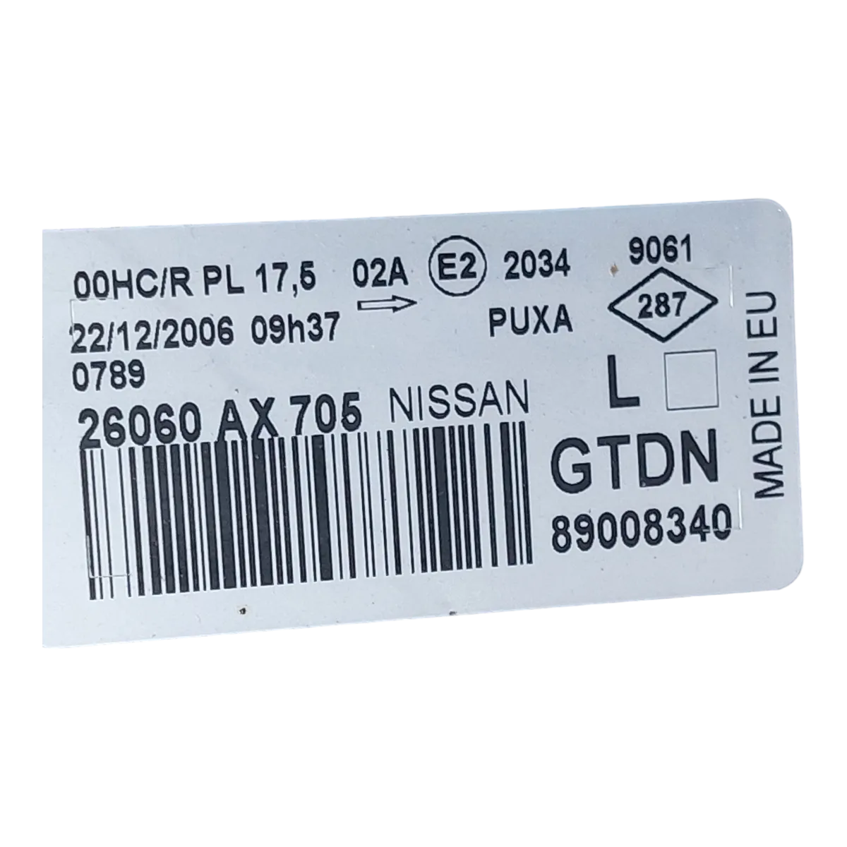 Nissan Micra  III  03-07 far prednji lijevi    26060AX705