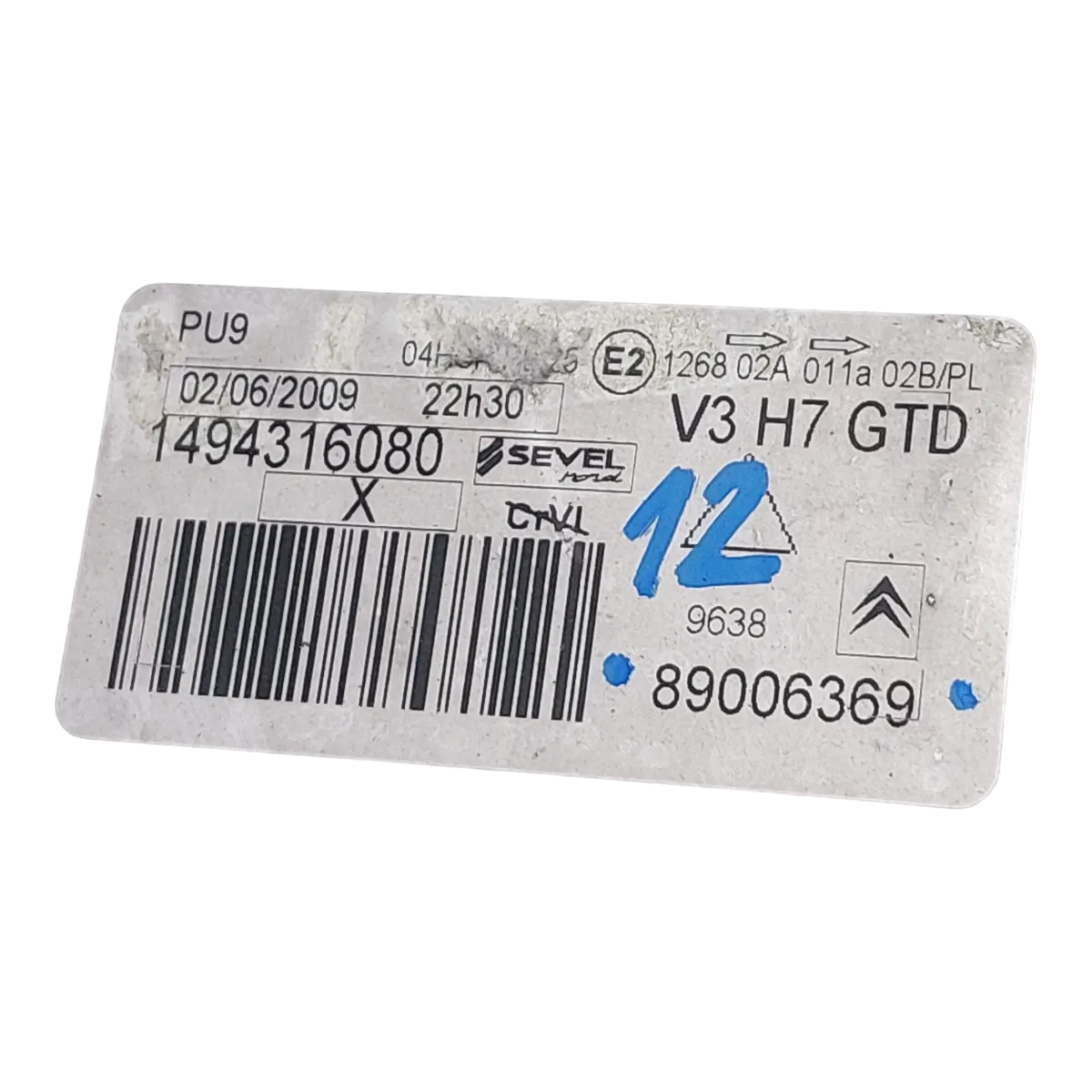 Citroen C8 02-09 far prednji lijevi  1494316080       puknut gornji nosač