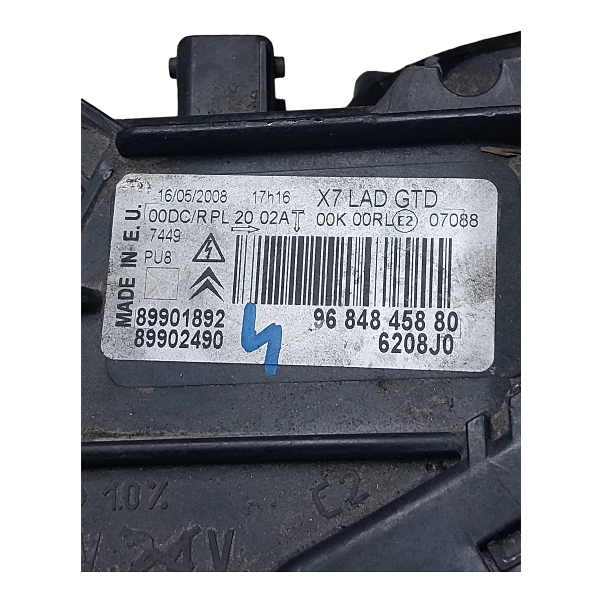 Citroen  C5 III  X7  07-11  far prednji lijevi  9684845880