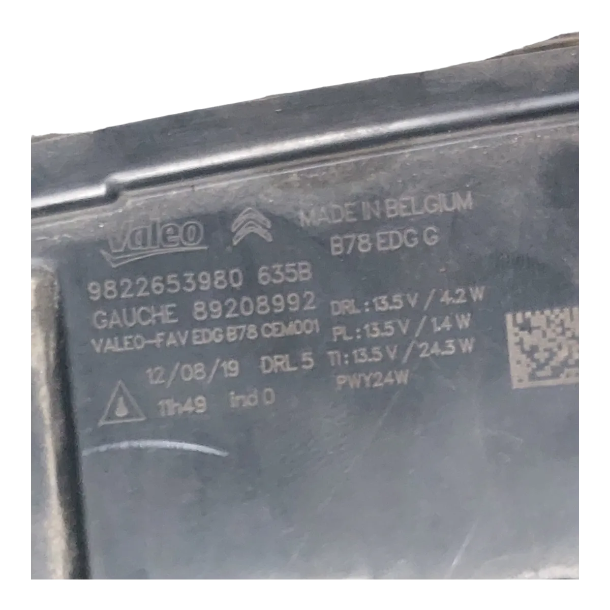 Citroen C4 Picasso Space Tourer 14-17 dnevno svjetlo  lijevo  9822653980