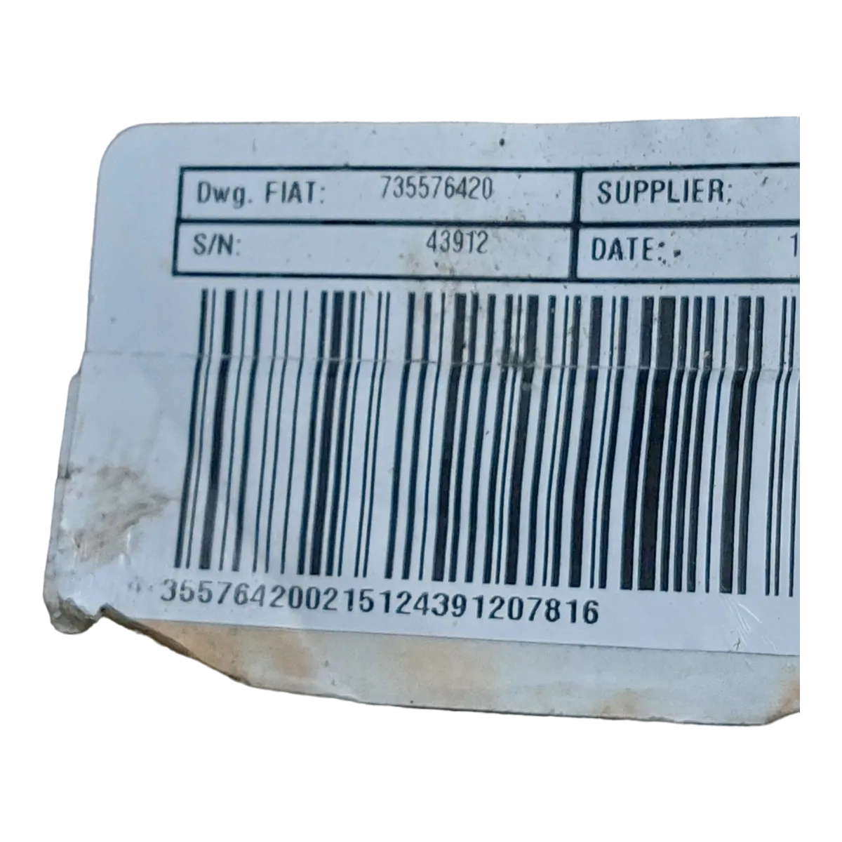 Fiat 500 07- el. stup volana 735576420 2816037210B BLMO40