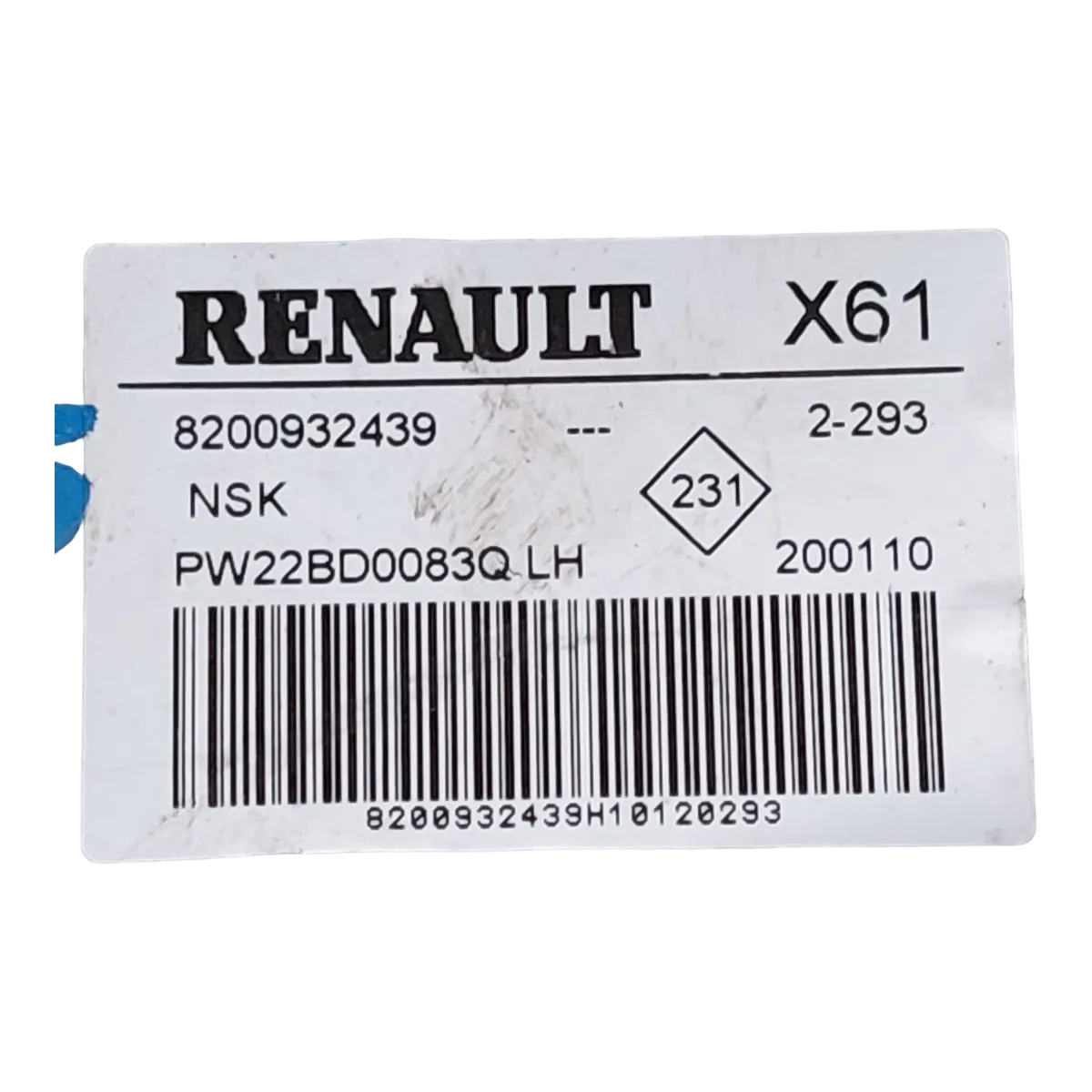 Renault Kangoo III  1.5 DCI  07-21  el. stup volana  8200932439  PW22BD0083Q