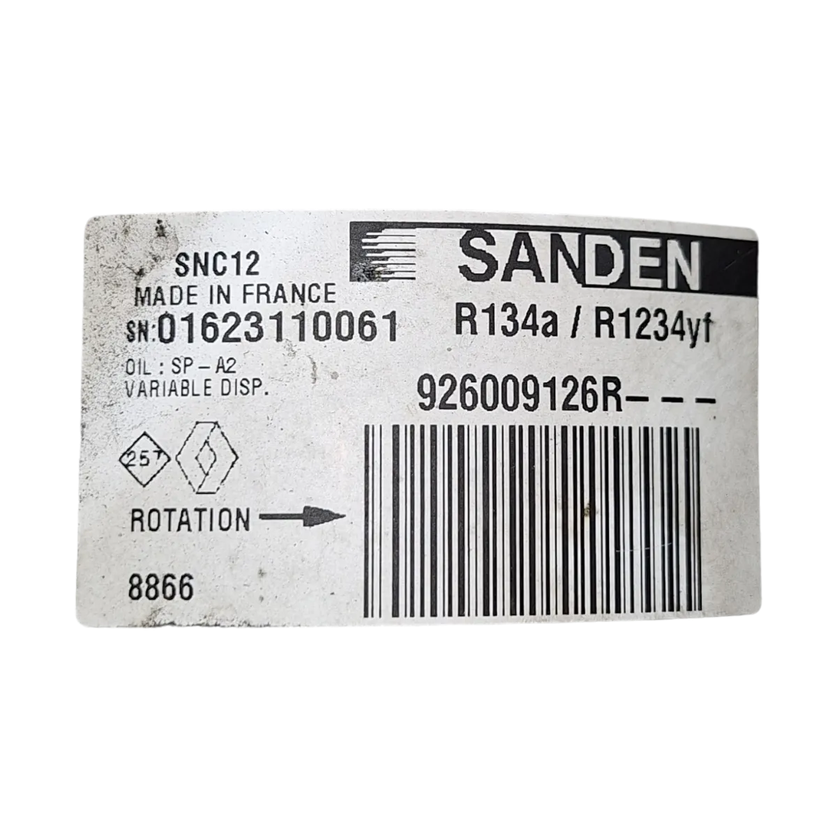 Renault Clio V 1.5 DCI  19-    kompresor klime   926009126R