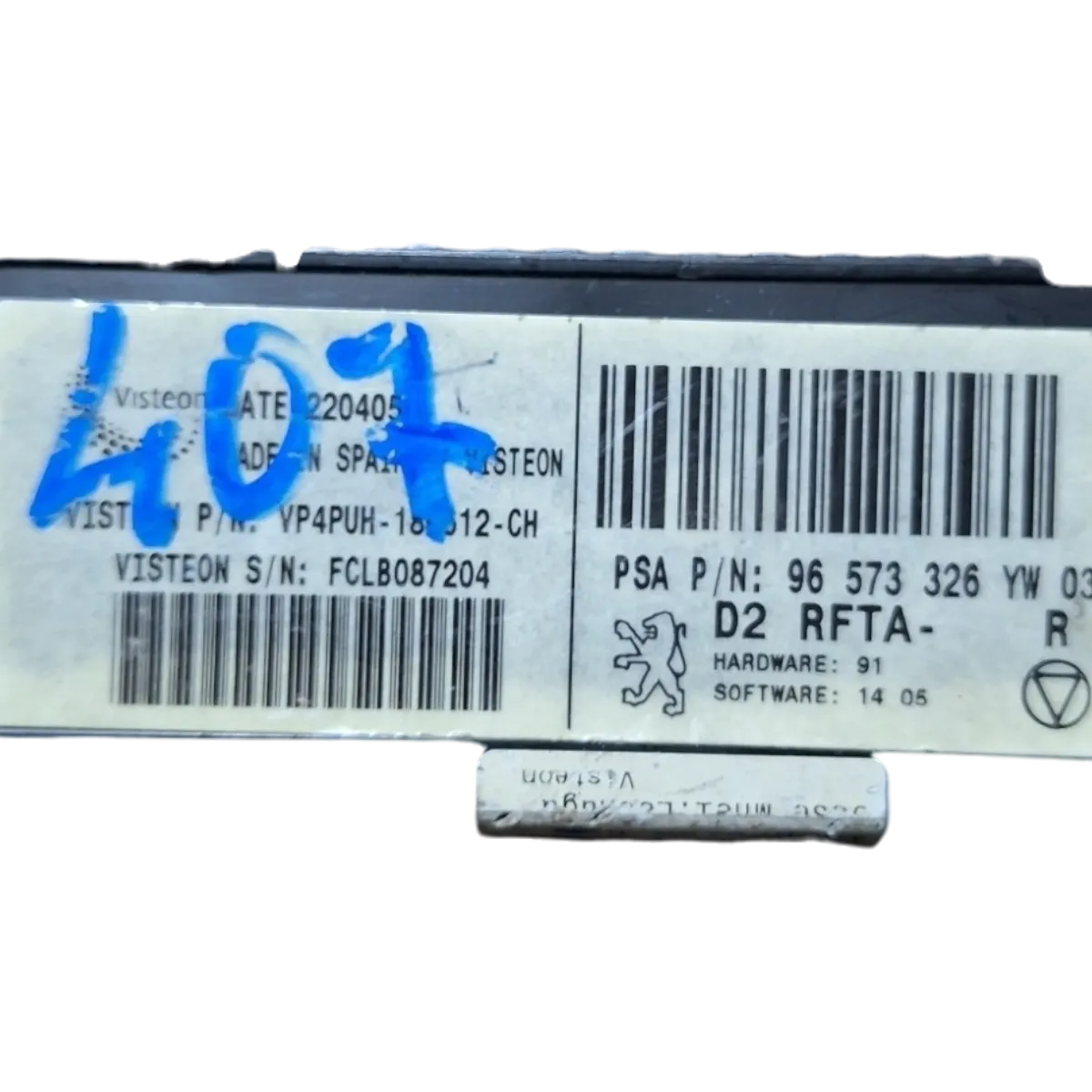 Peugeot 407 0-10   komanda ventilacije   96573326