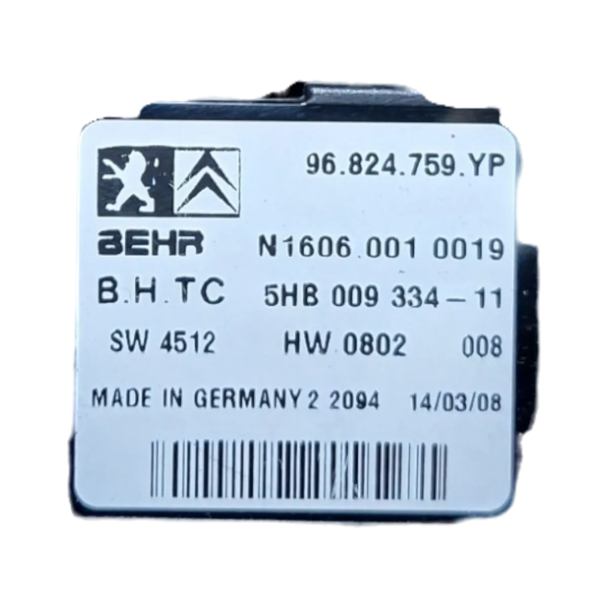 Peugeot 407 0-10 komanda ventilacije   96824759    N16060010019