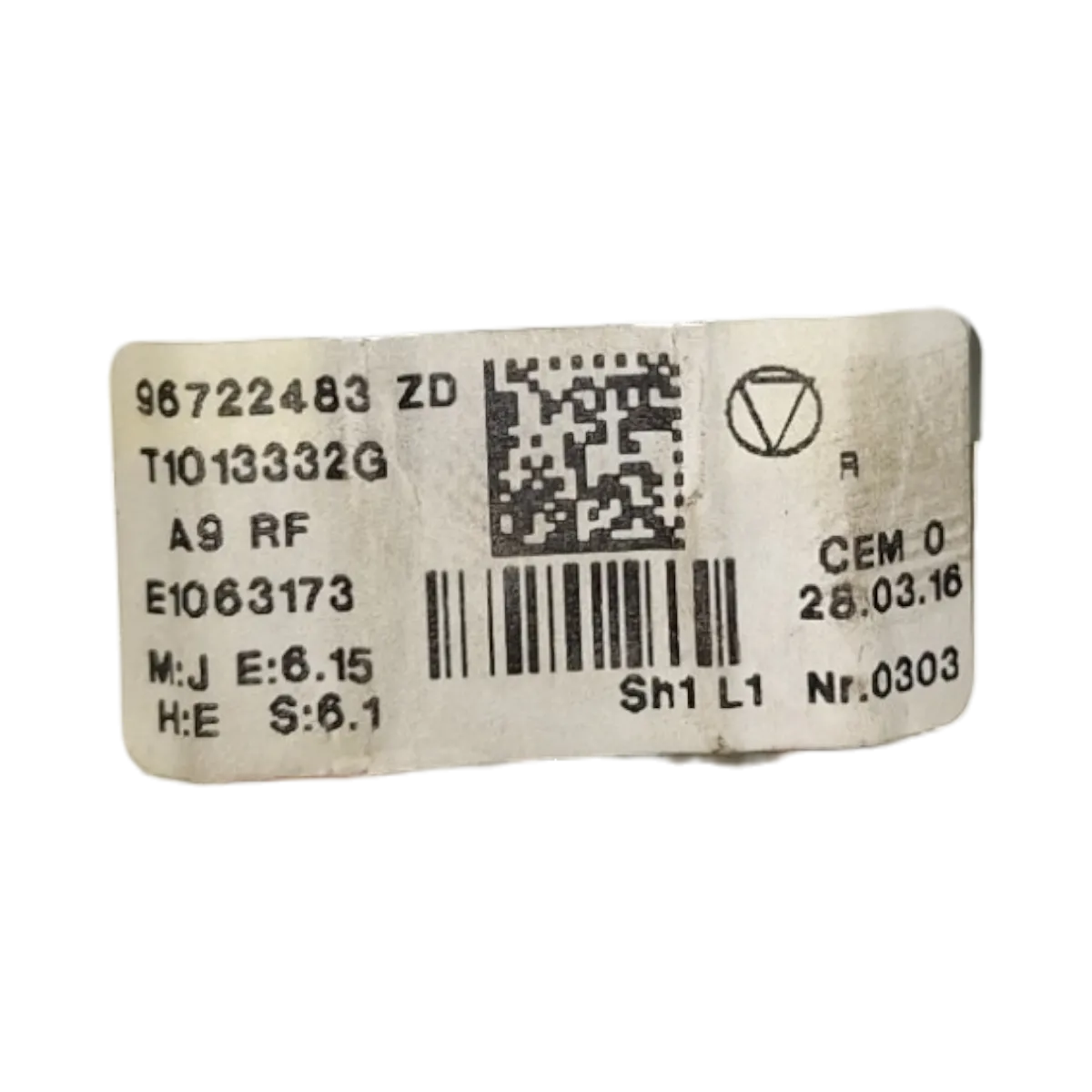 Peugeot 208  12-19 komanda ventilacije   96722483ZD    T1013332G