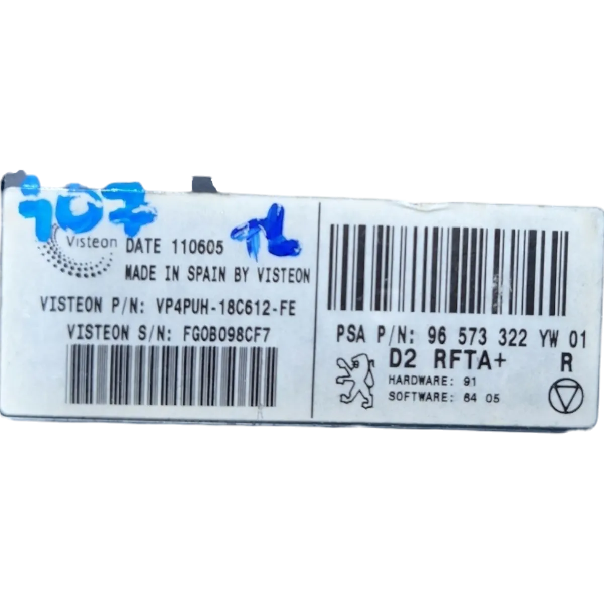 Peugeot 407 0-10 komanda ventilacije    96573322