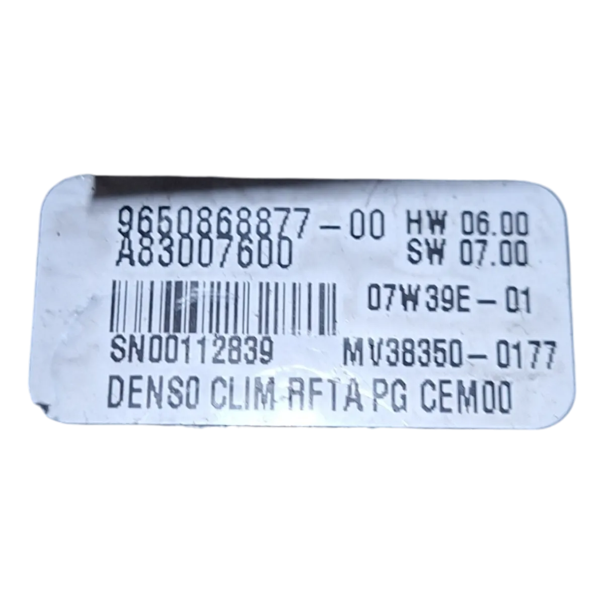 Citroen C4 Picasso  06-13  komanda ventilacije    9650868877   A83007600