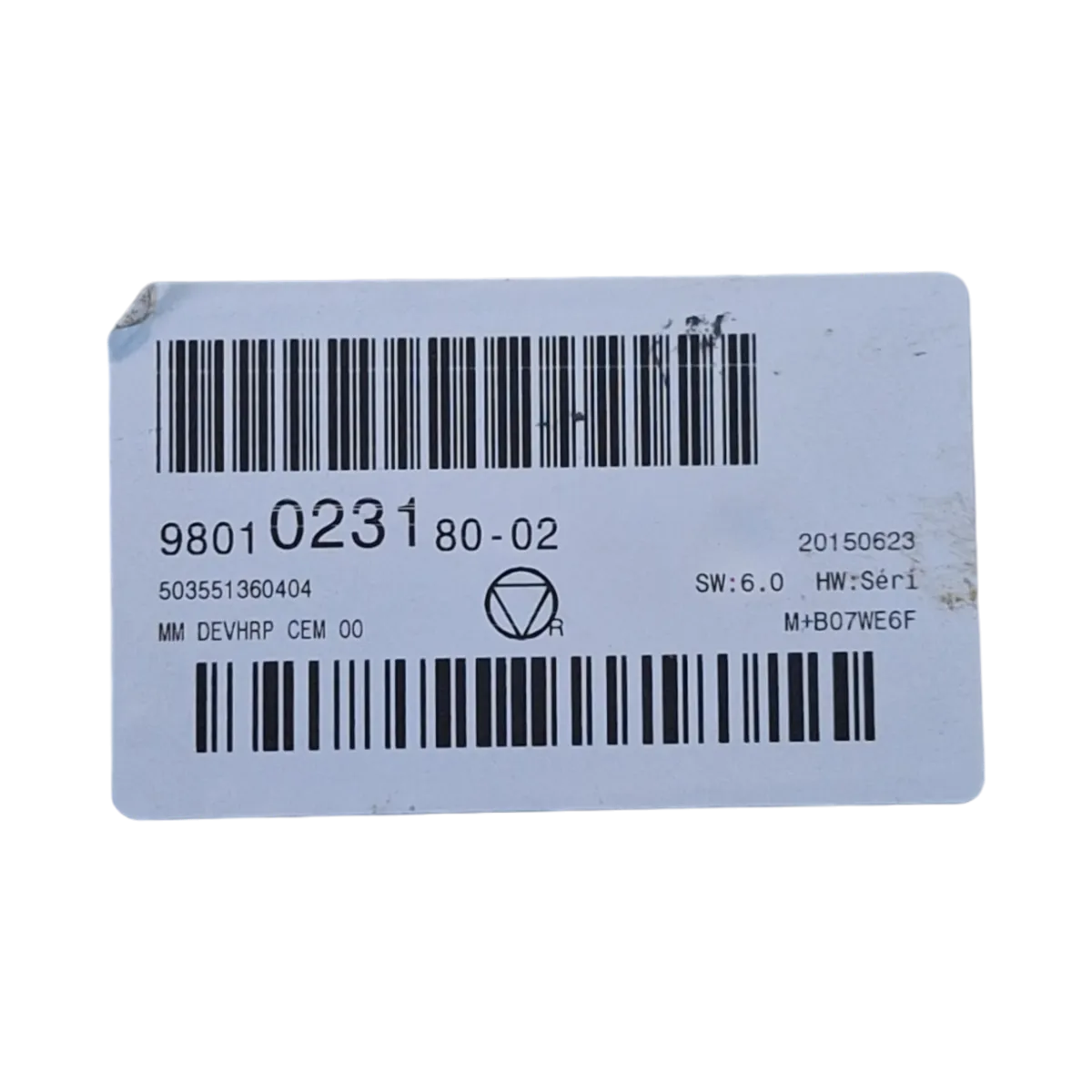 Peugeot  Expert III    06-16    display    9801023180