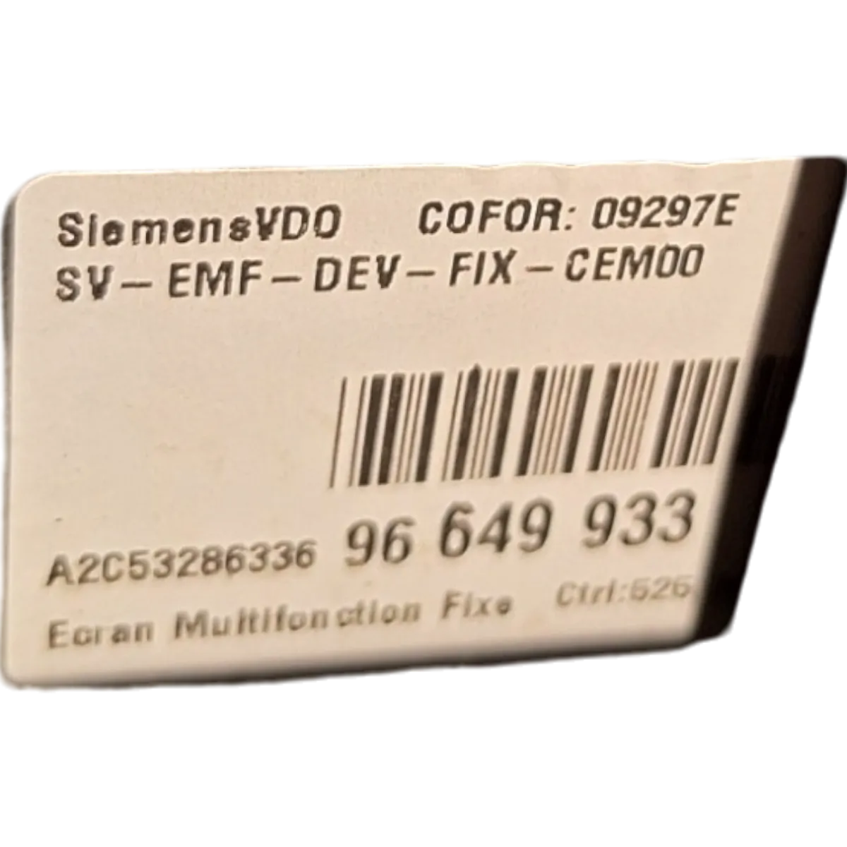 Citroen C6   05-12   display    9664993380