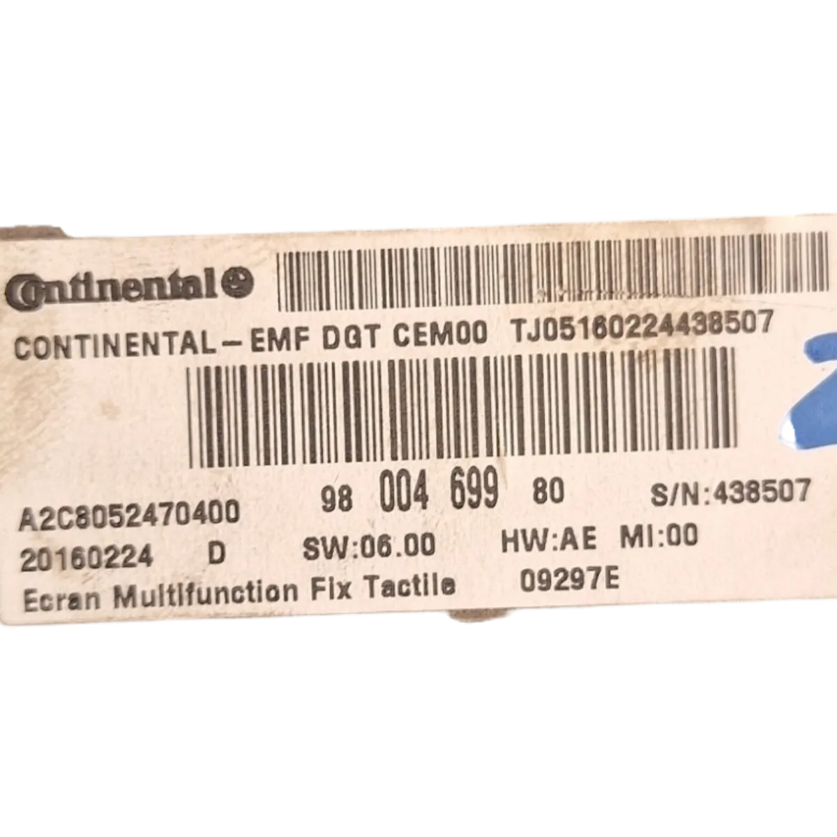 Citroen  DS4    11-15   display   9800469980