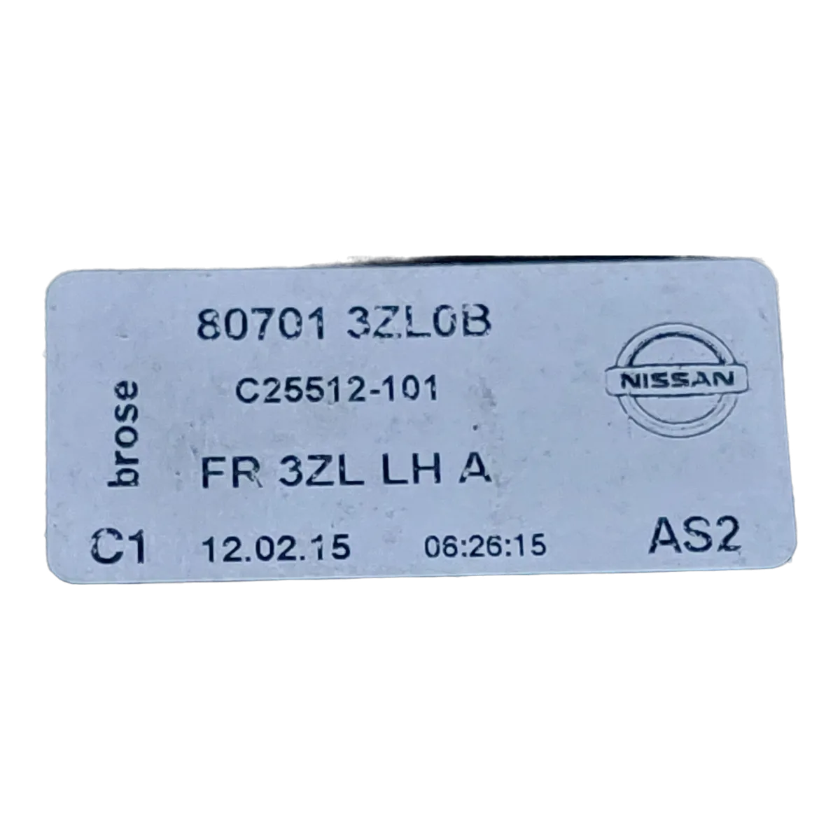 Nissan Pulsar   14-     podizač stakla prednji lijevi  807013ZL0B   C25512101